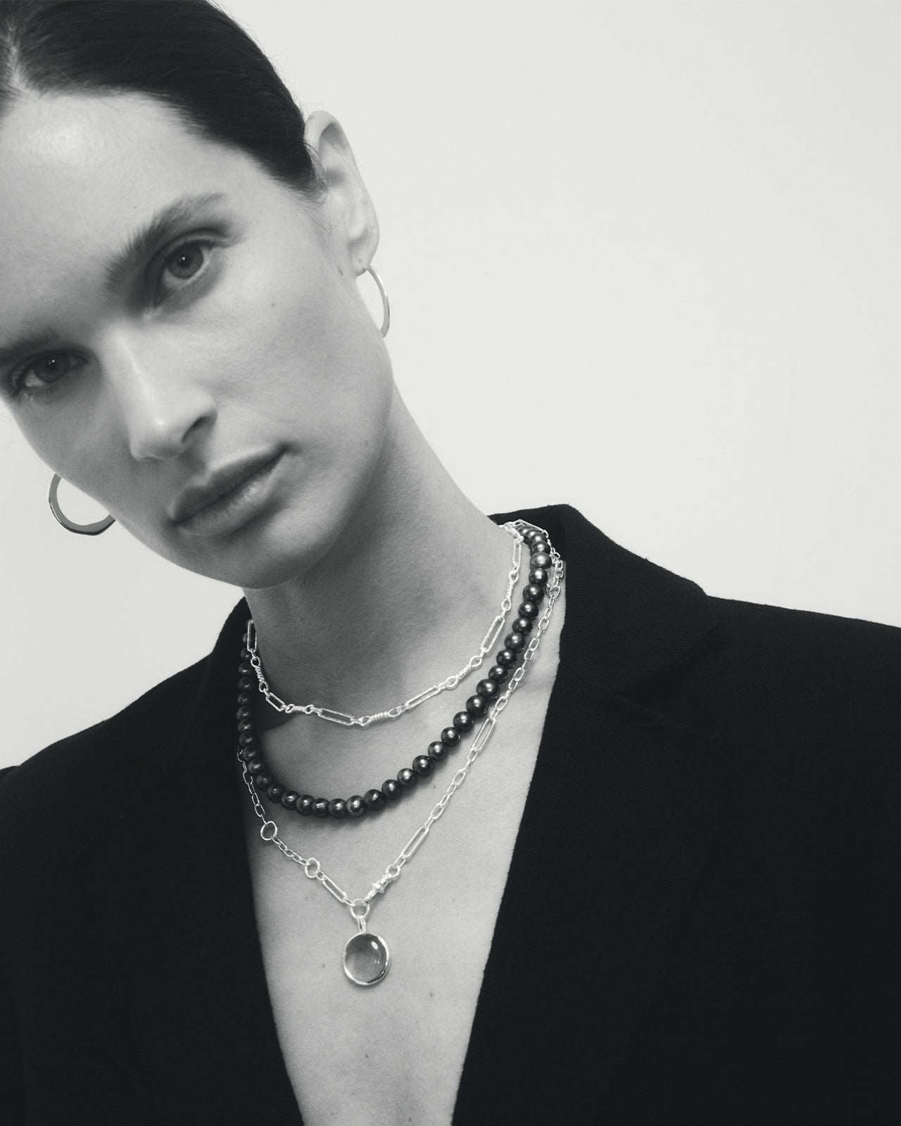 Temple of the Sun Margarita Necklace Silver