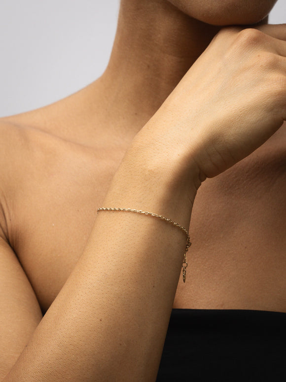 Temple of the Sun Mariner Bracelet 1.7mm Solid Gold