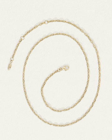 Temple of the Sun Mariner Chain 2.2mm Solid Gold