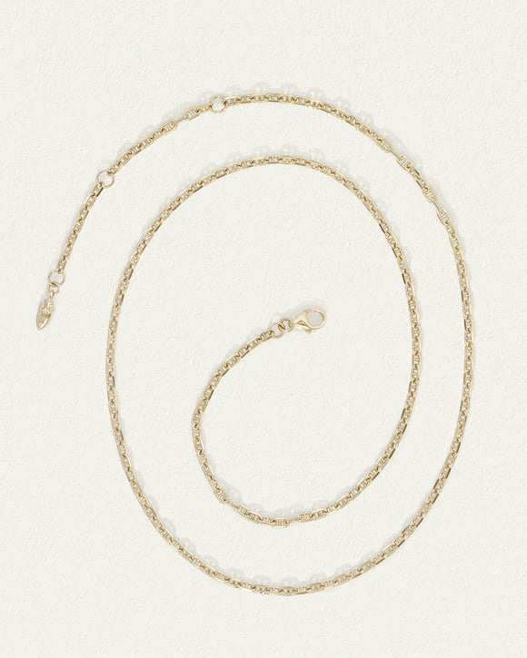Temple of the Sun Mariner Chain 2.2mm Solid Gold