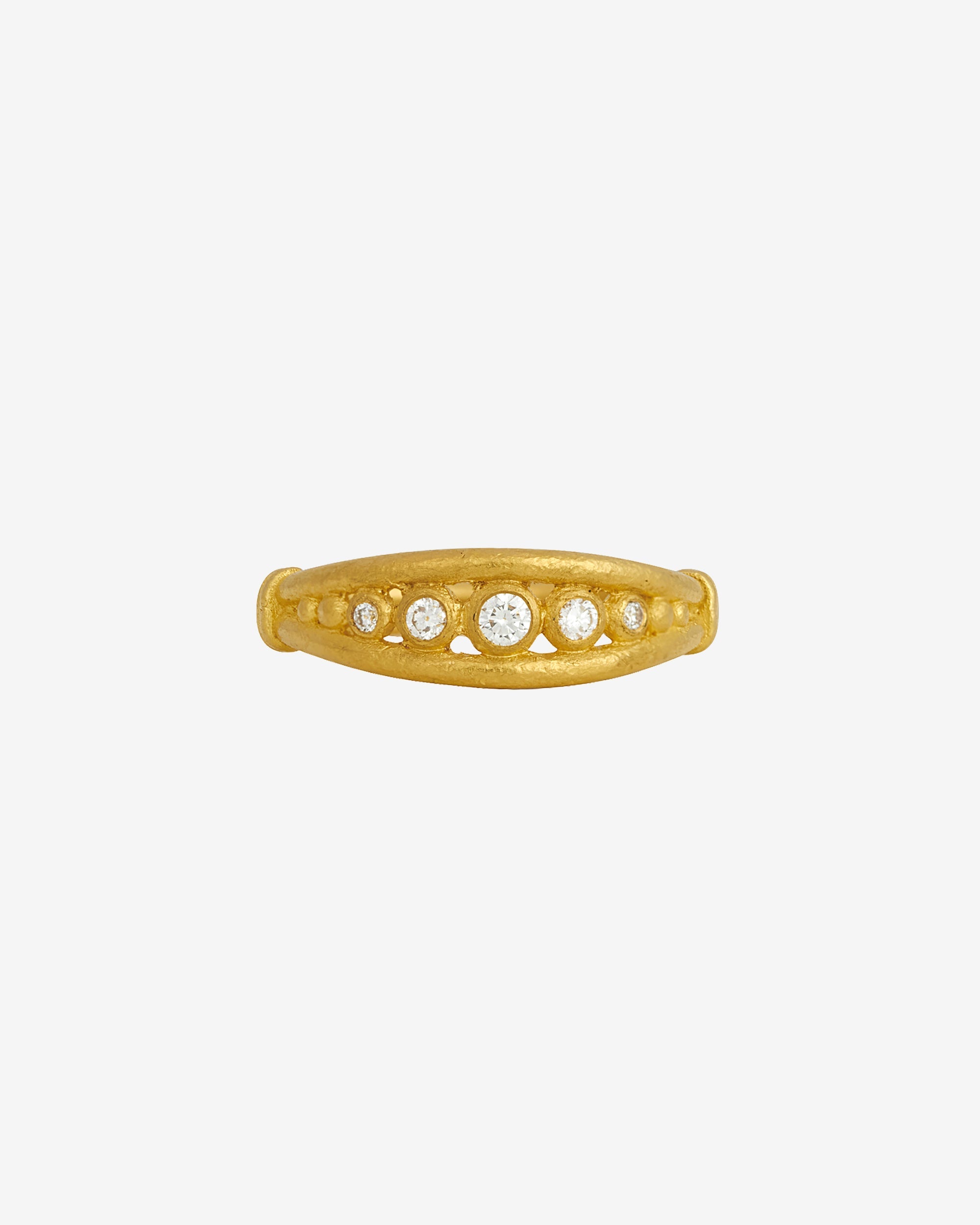 Temple of the Sun Masa Ring Diamond Solid Gold