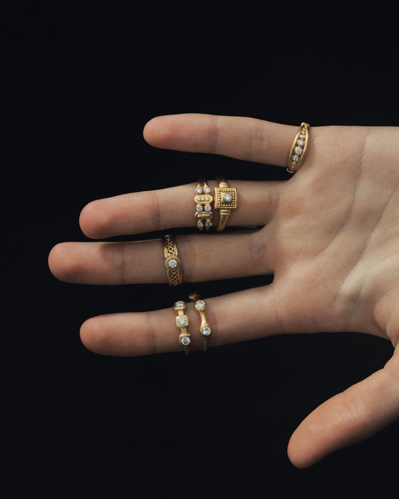 Temple of the Sun Masa Ring Solid Gold