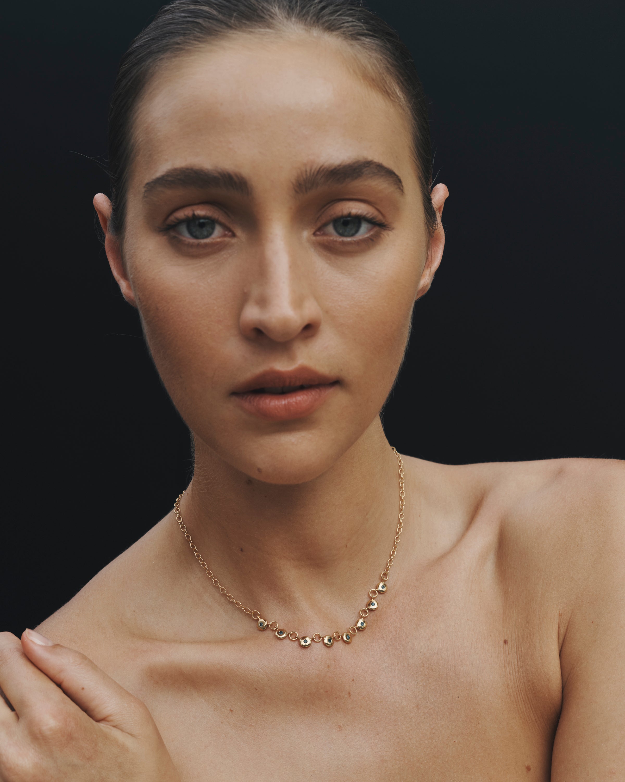 Temple of the Sun Mavi Chain Necklace Gold Vermeil