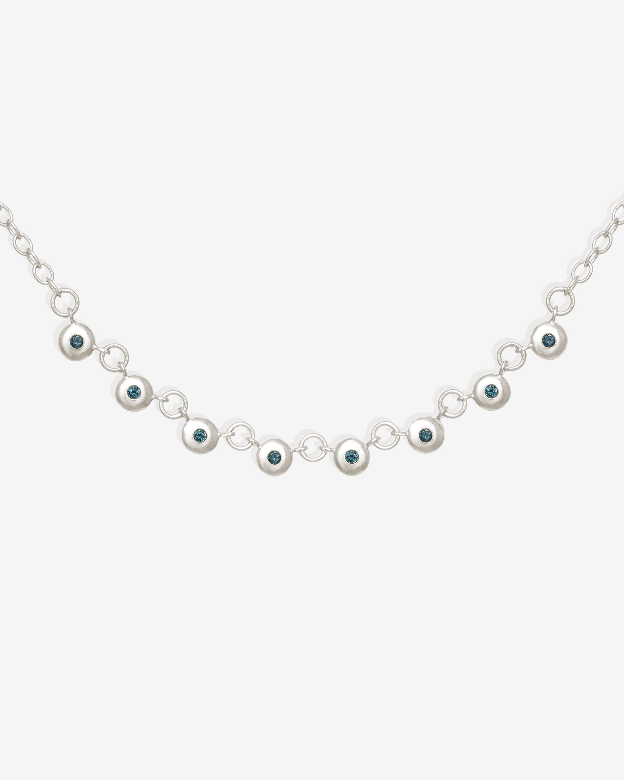 Temple of the Sun Mavi Chain Necklace Silver