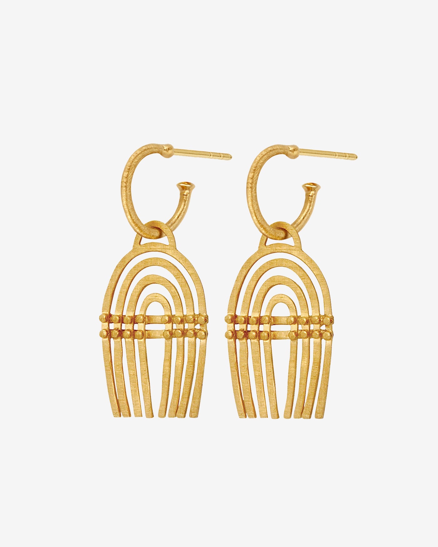 Mena Earrings Gold Vermeil – Temple of the Sun Jewellery