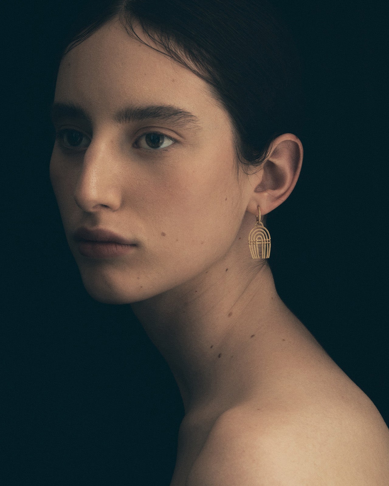 Temple of the Sun Mena Earrings Gold Vermeil