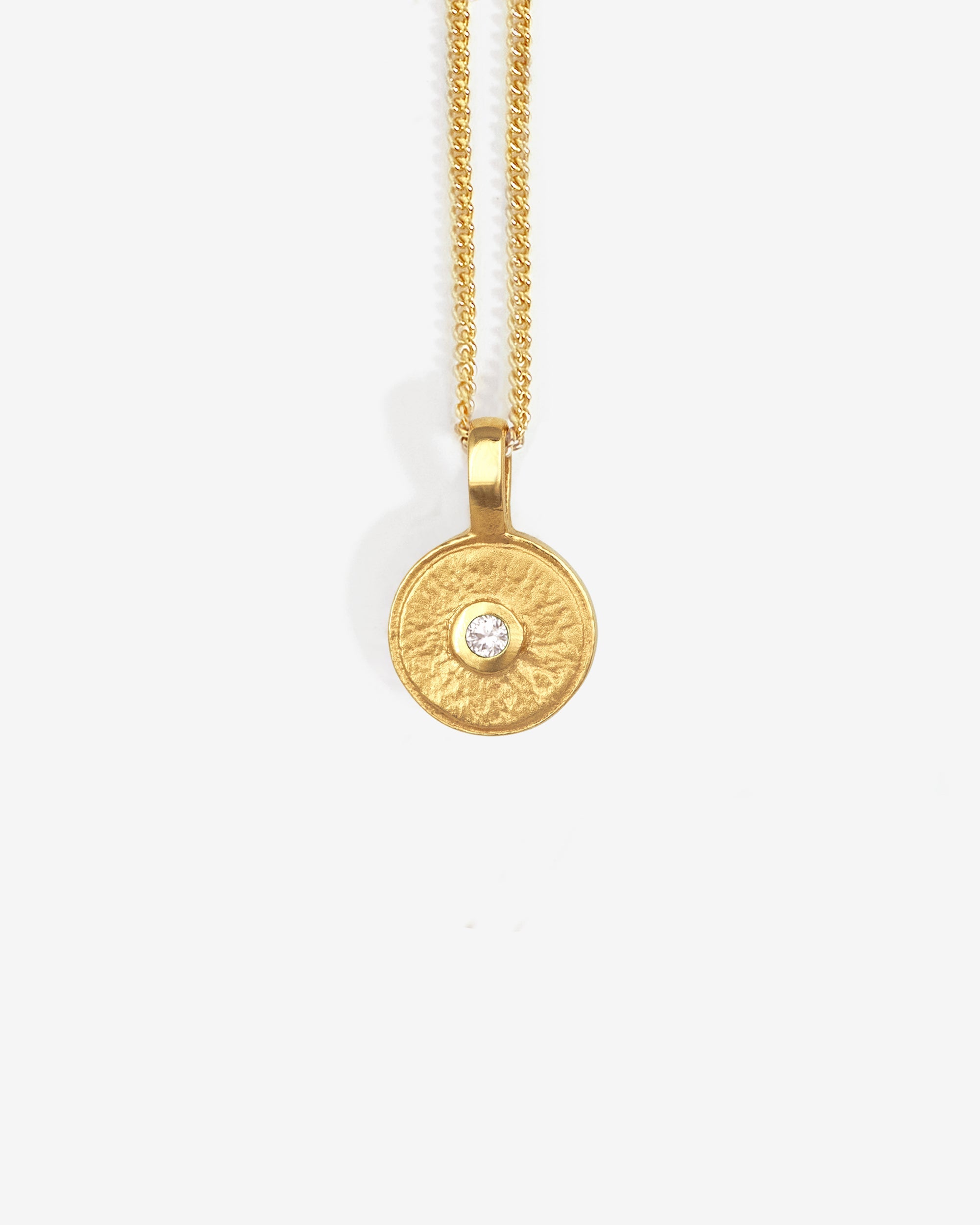 Temple of the Sun Mina Necklace Diamond Gold Vermeil