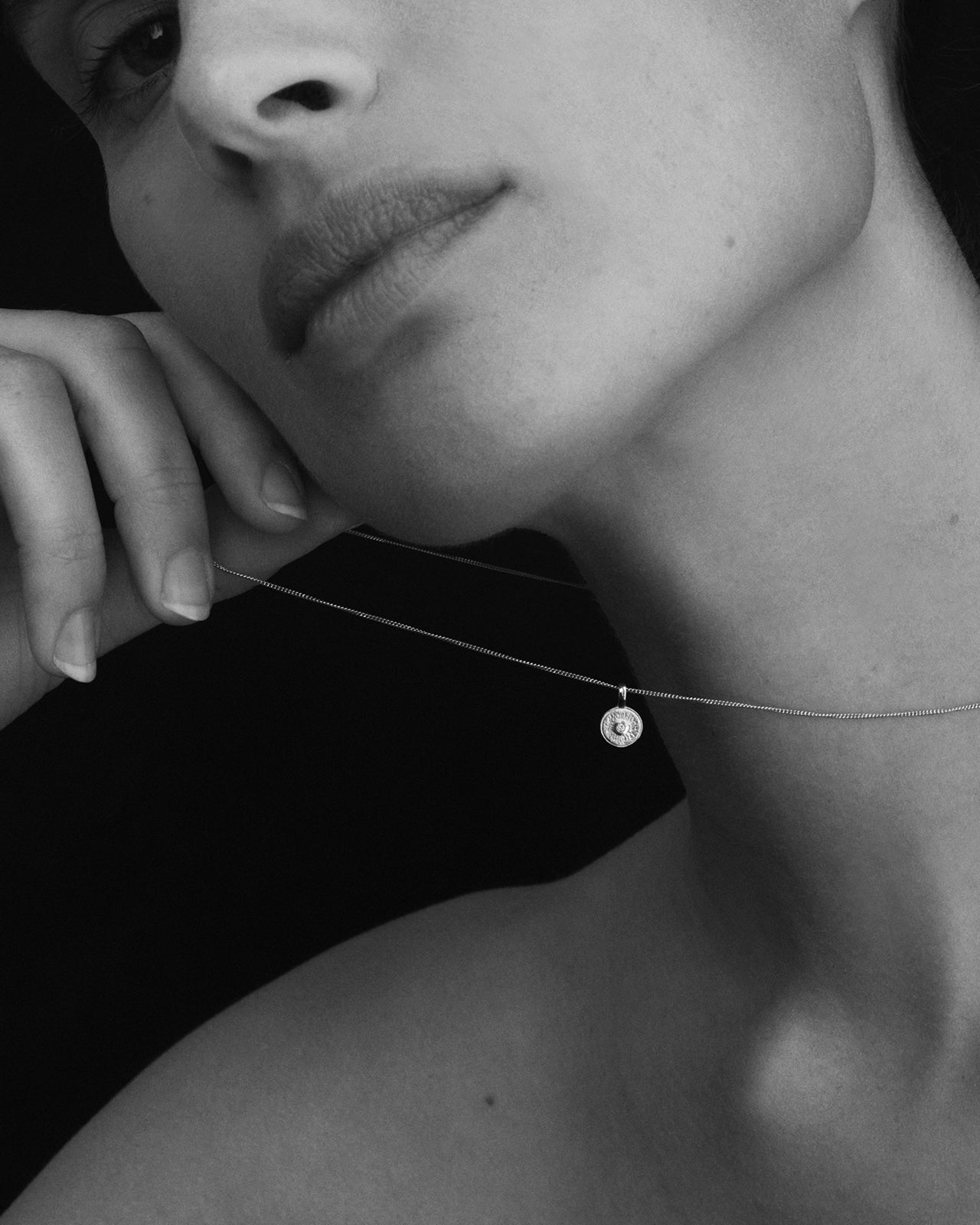 Temple of the Sun Mina Necklace Emerald Silver