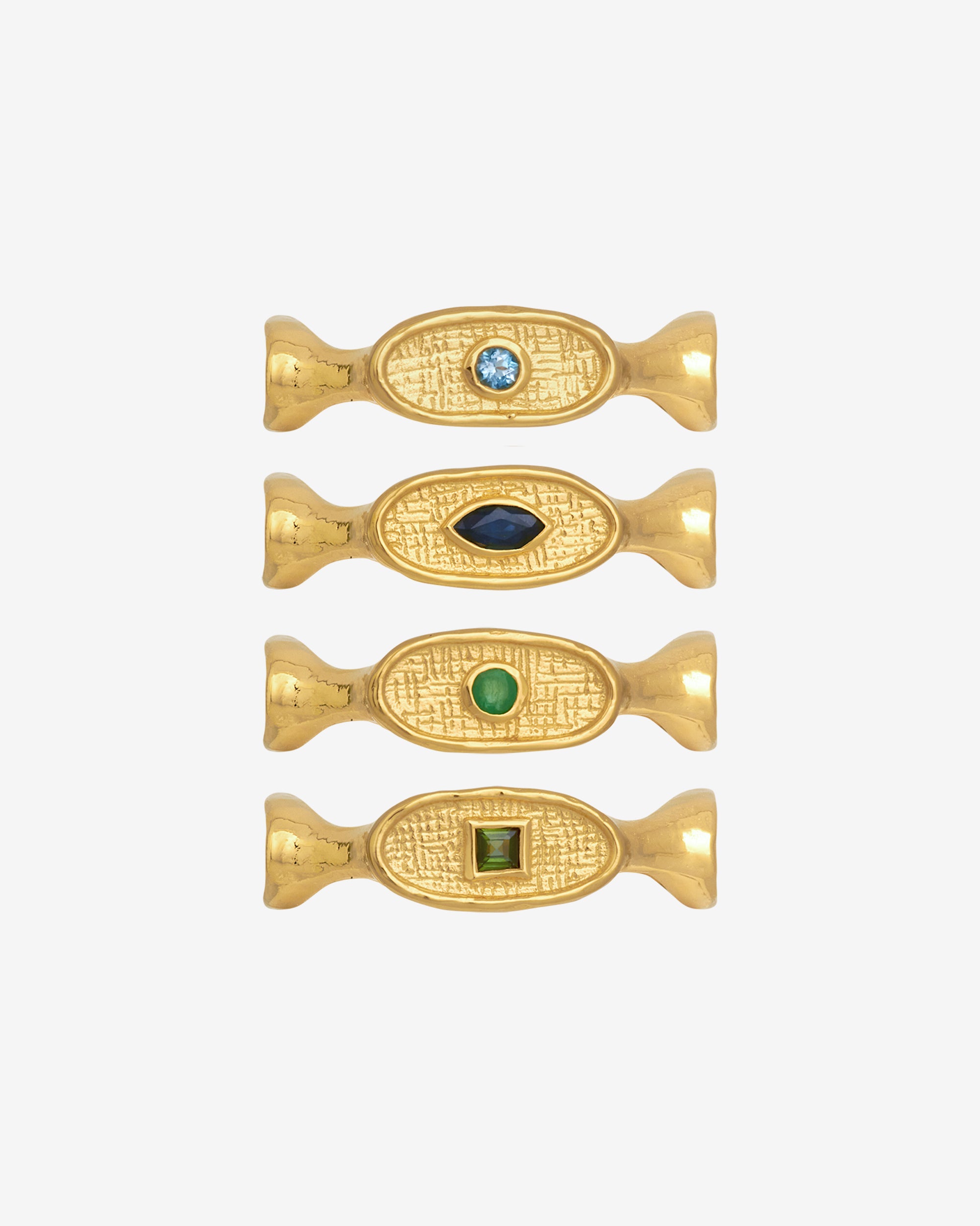 Temple of the Sun Mira Seal Ring Gold Vermeil