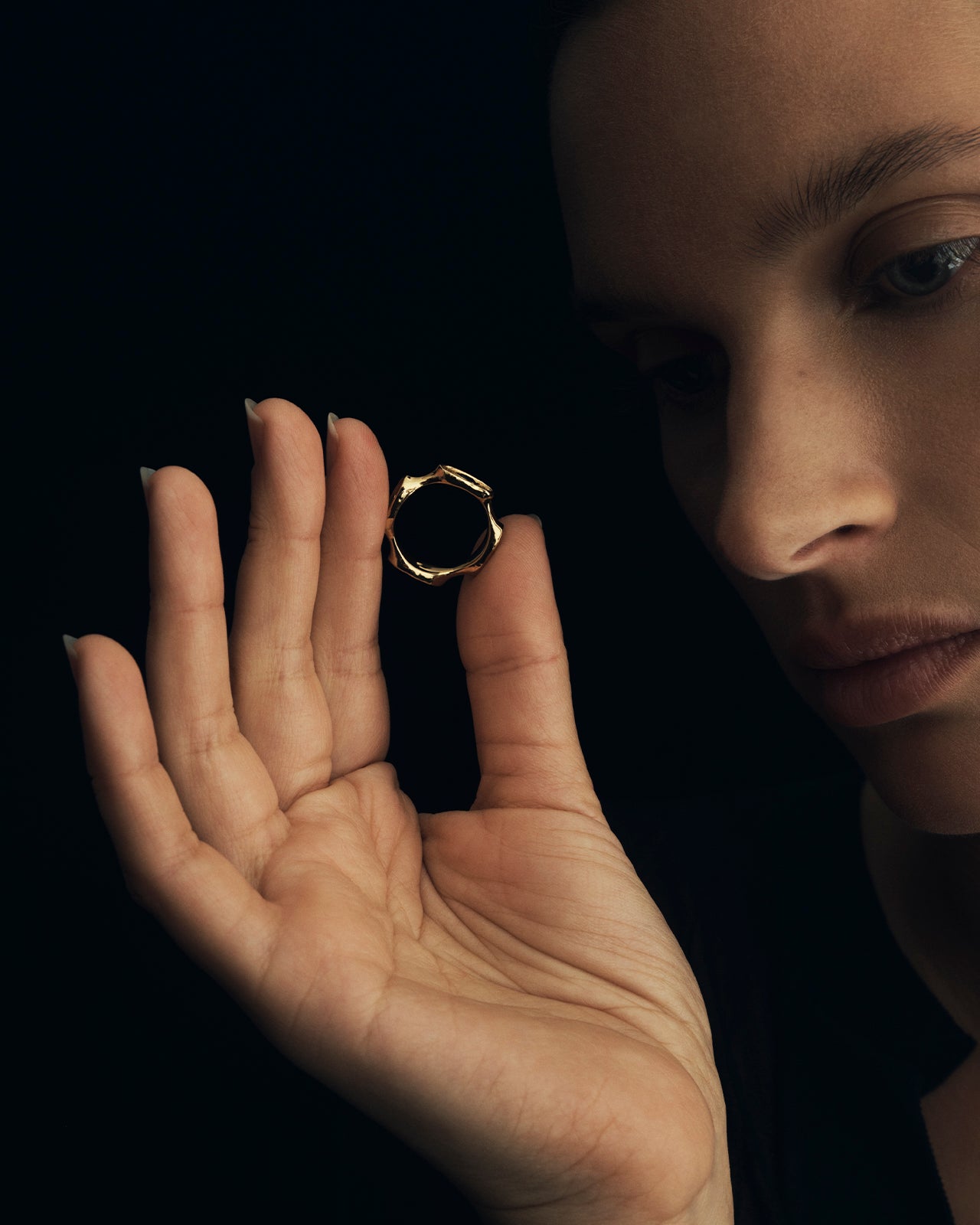 Temple of the Sun Mira Seal Ring Gold Vermeil