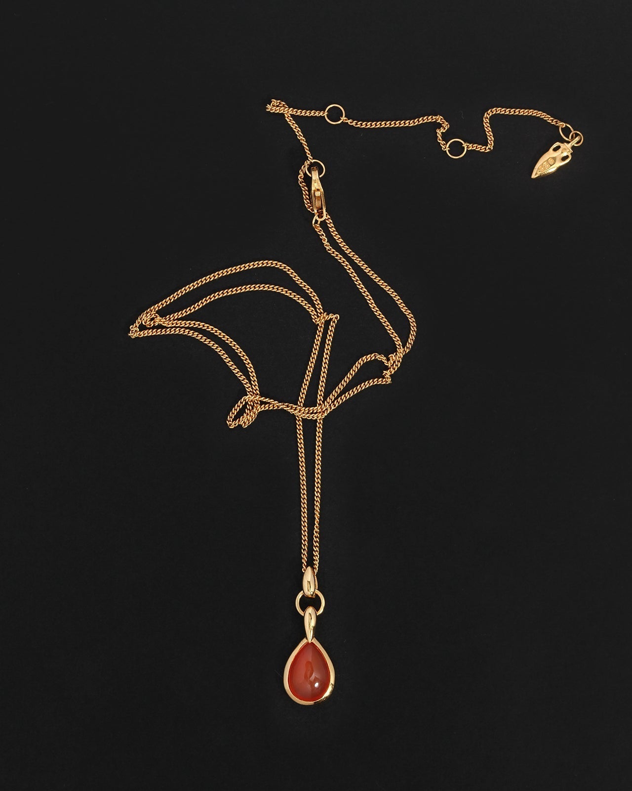Temple of the Sun Mirren Necklace Carnelian Gold Vermeil