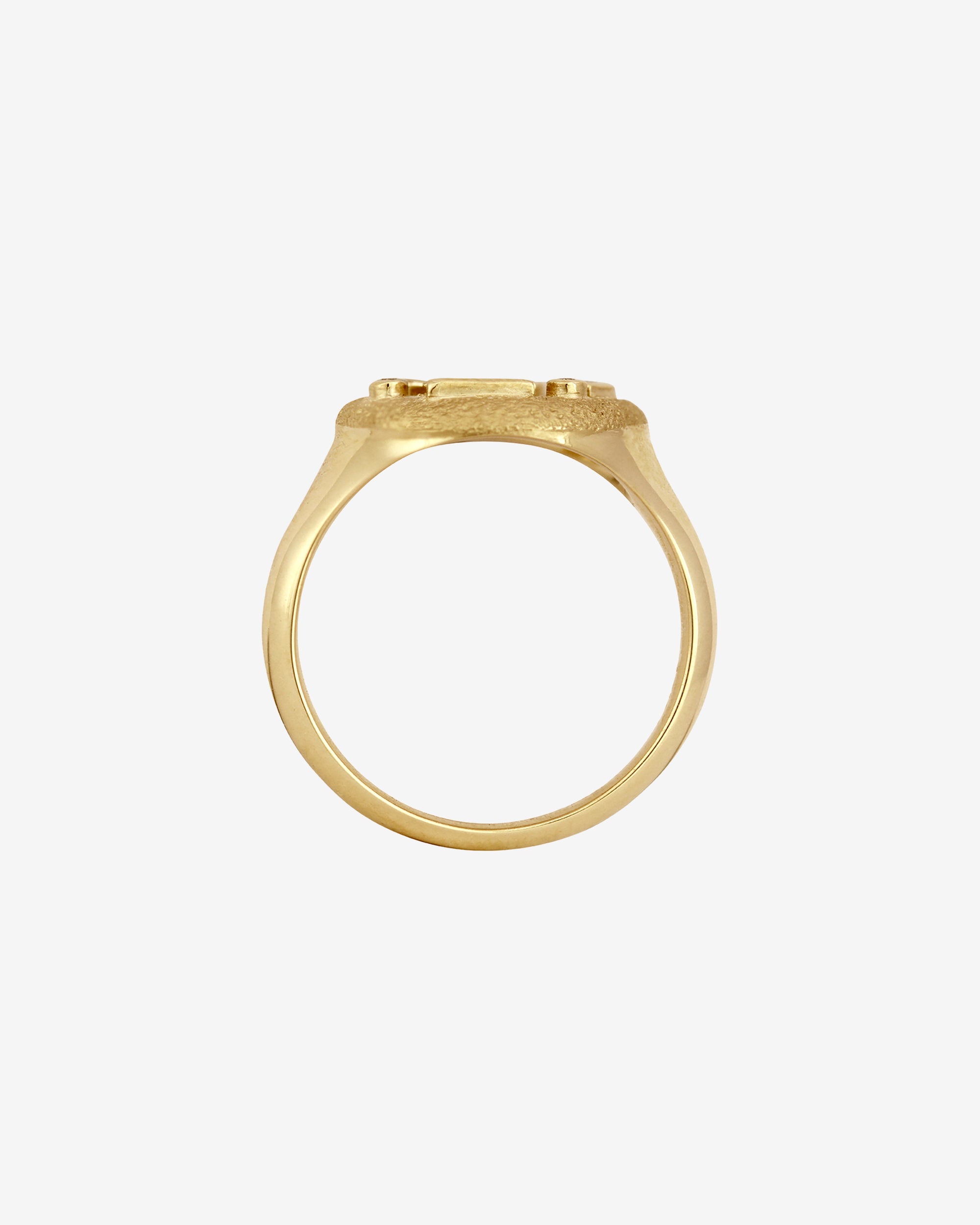 Temple of the Sun Mosaic Ring Cluster Diamond Solid Gold