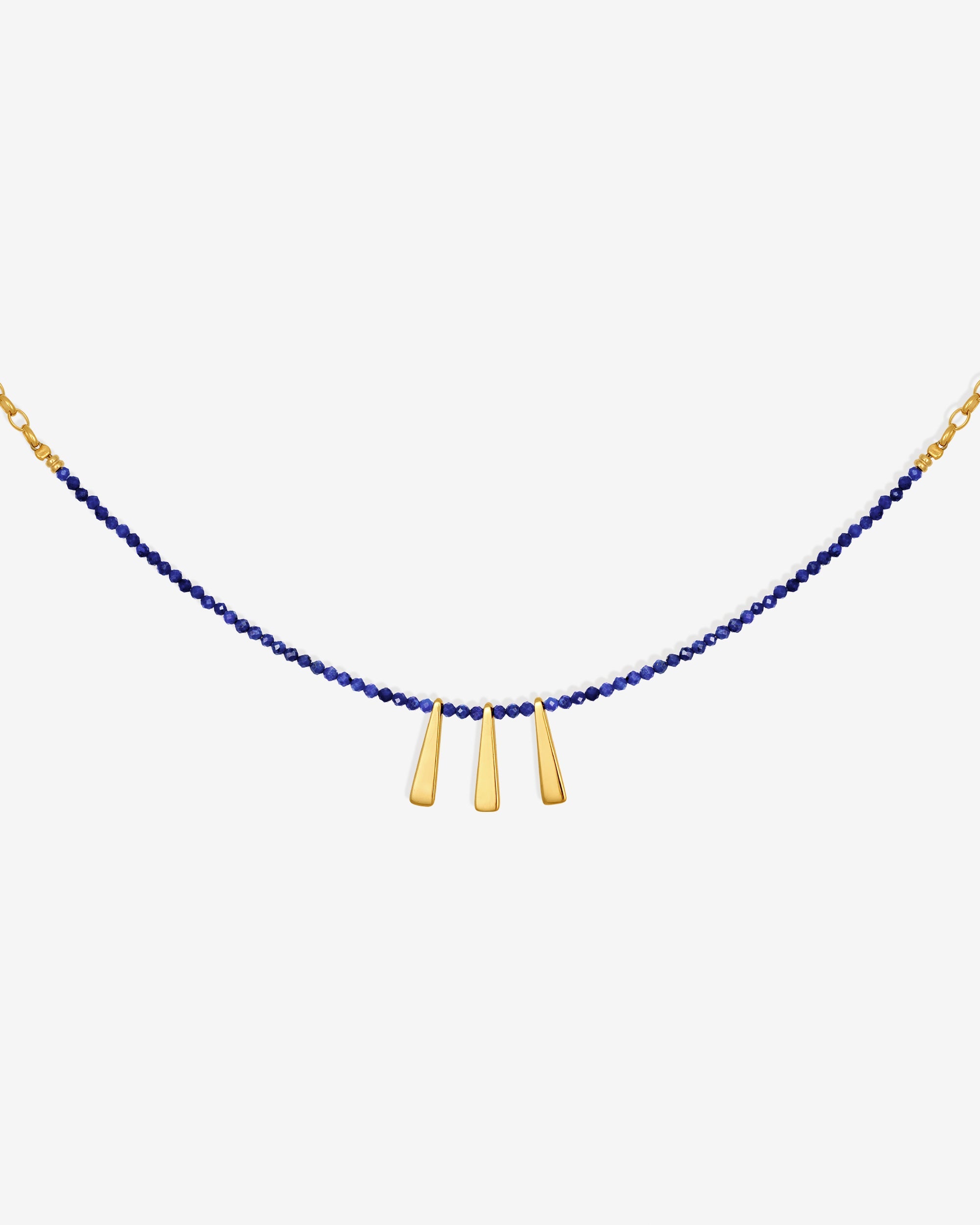 Temple of the Sun Naxos Necklace Lapis Gold