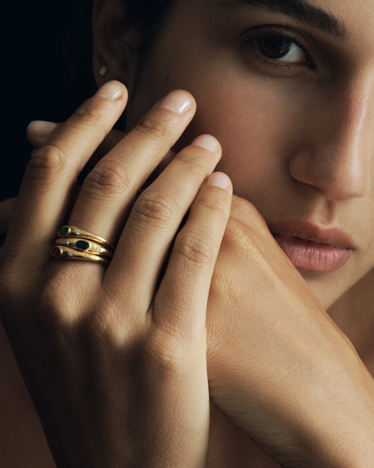Temple of the Sun Nesa Ring Ruby Solid Gold