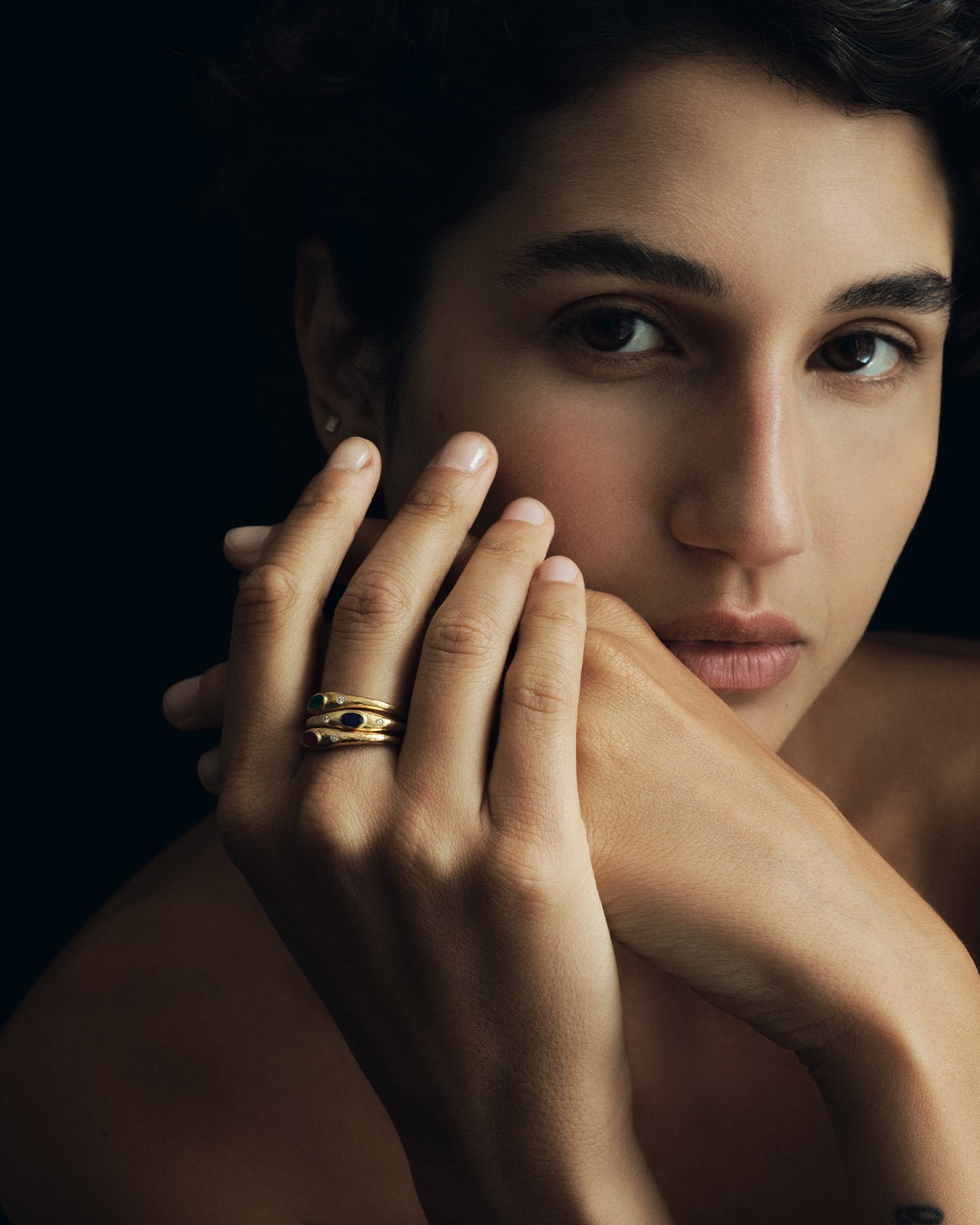 Temple of the Sun Nesa Ring Sapphire Solid Gold