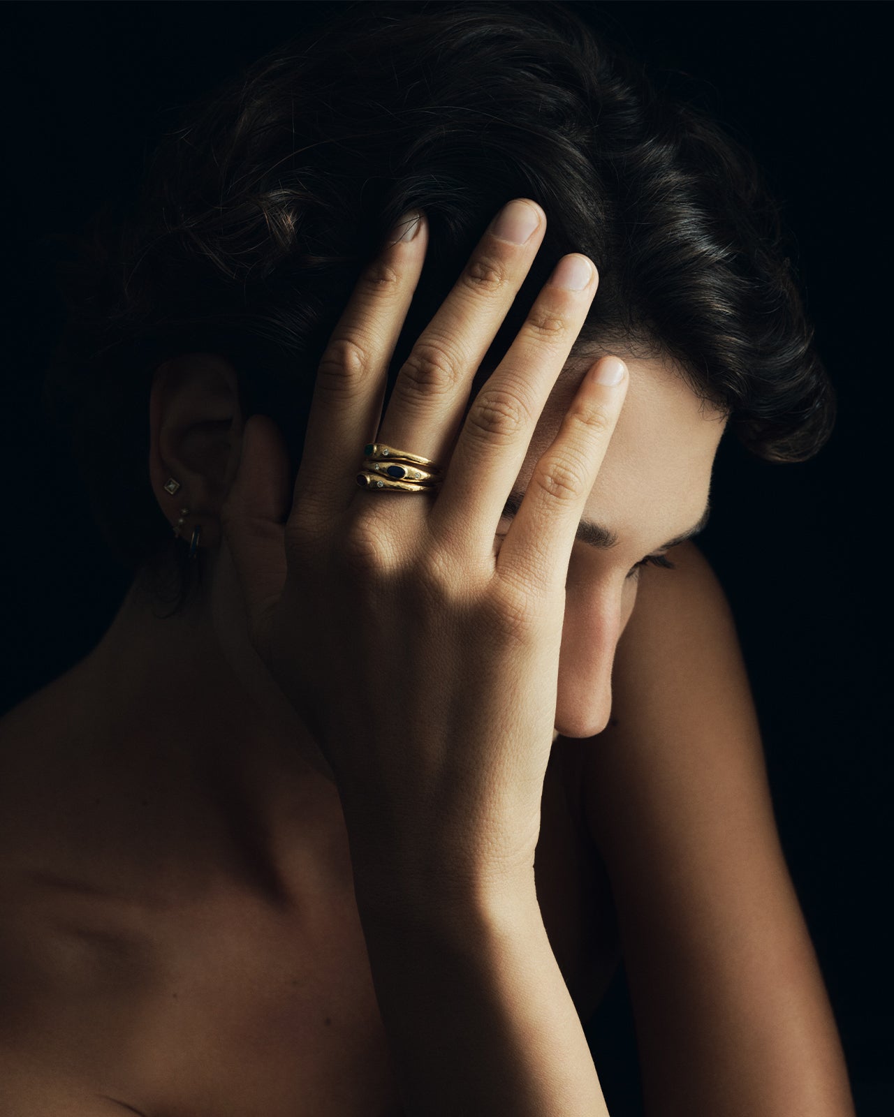 Temple of the Sun Nesa Ring Sapphire Solid Gold