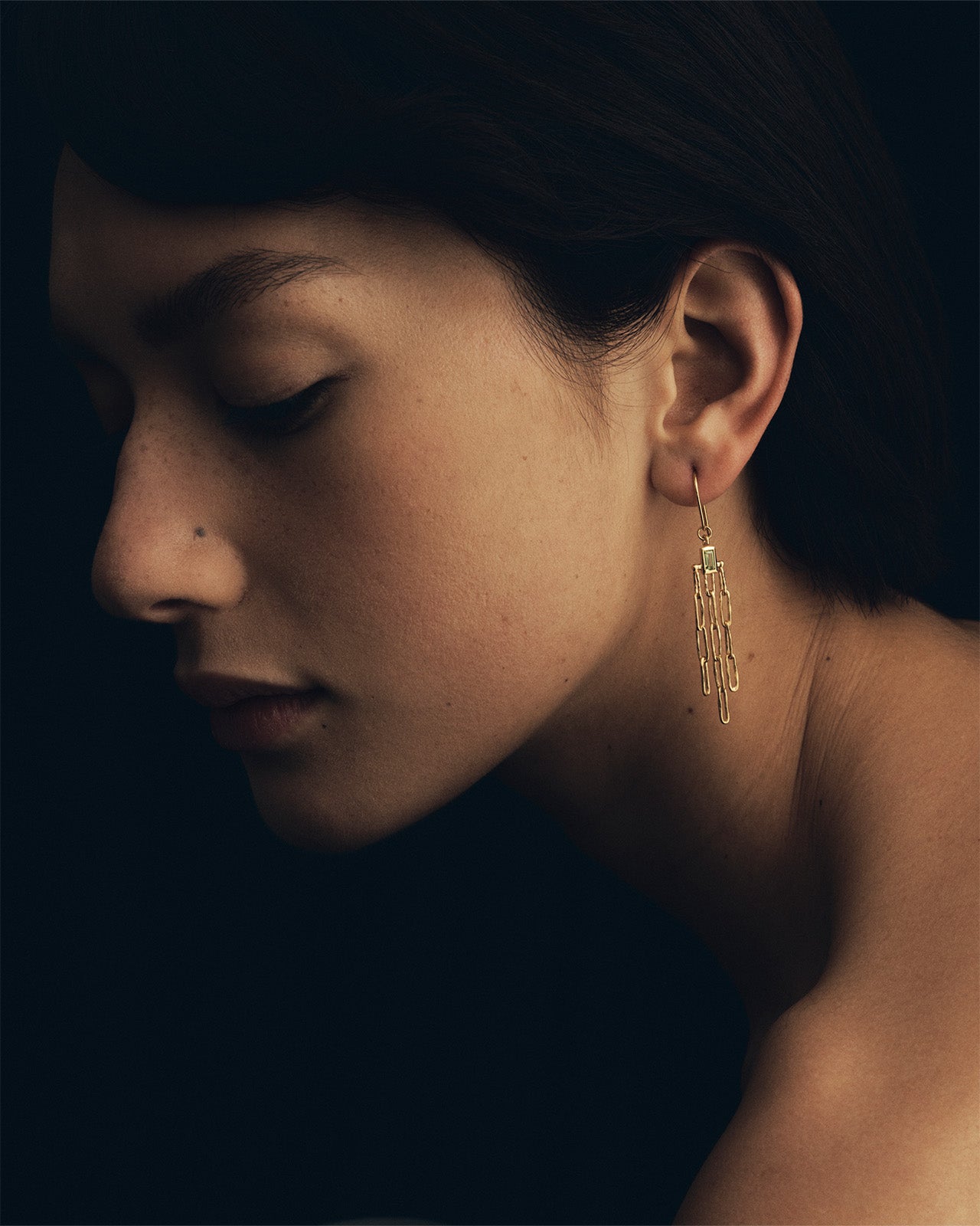 Temple of the Sun Olea Earrings Gold Vermeil