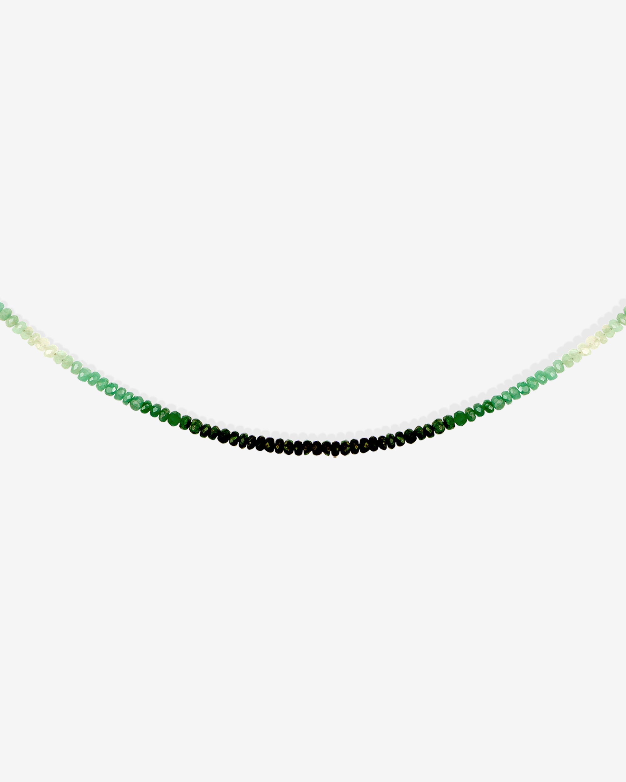 Temple of the Sun Ombre Necklace Emerald Solid Gold