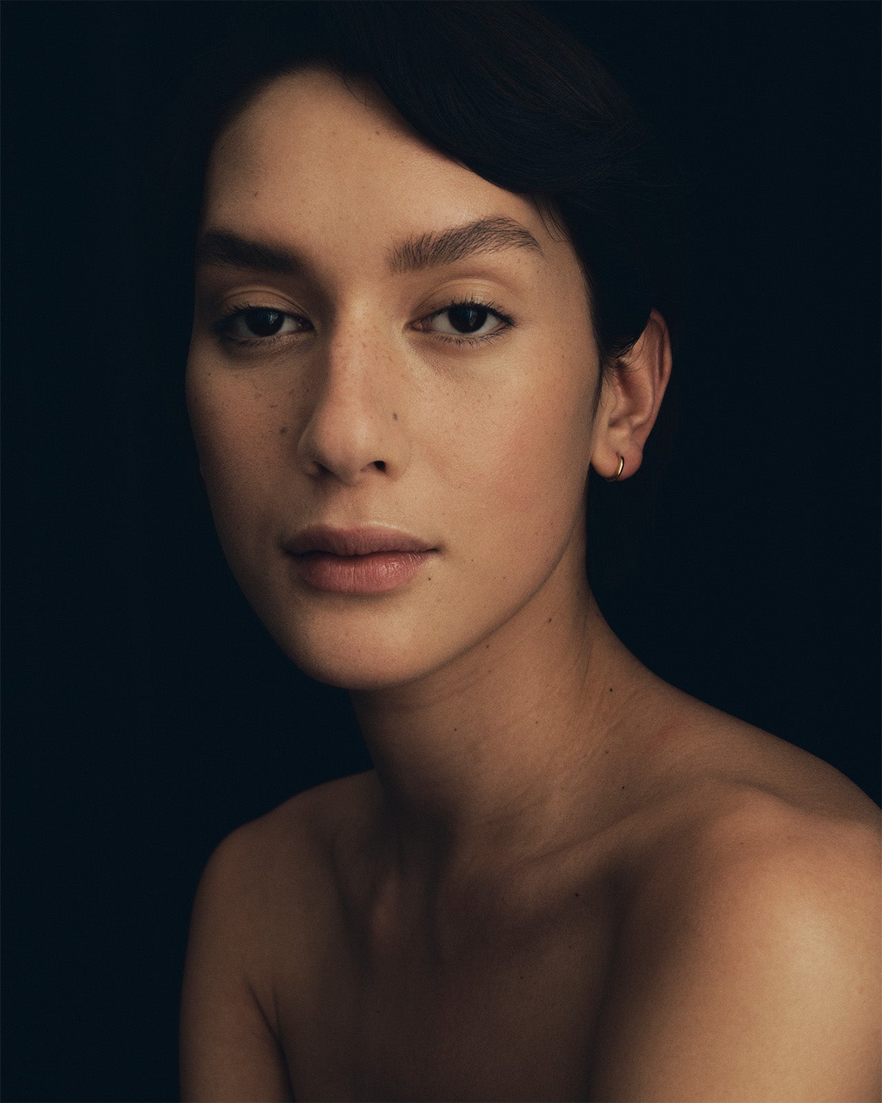 Temple of the Sun Omega Huggie Earrings Gold Vermeil