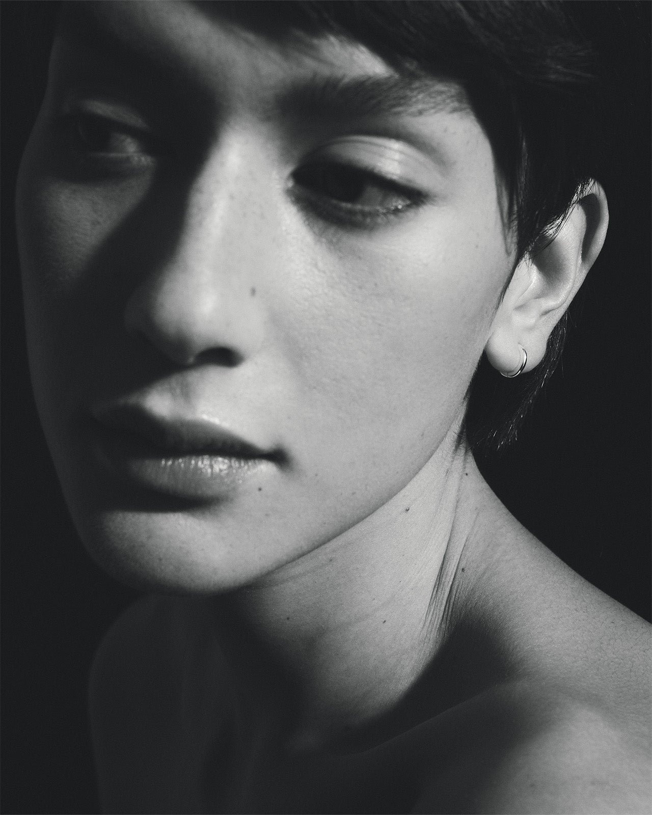 Temple of the Sun Omega Huggie Earrings Silver