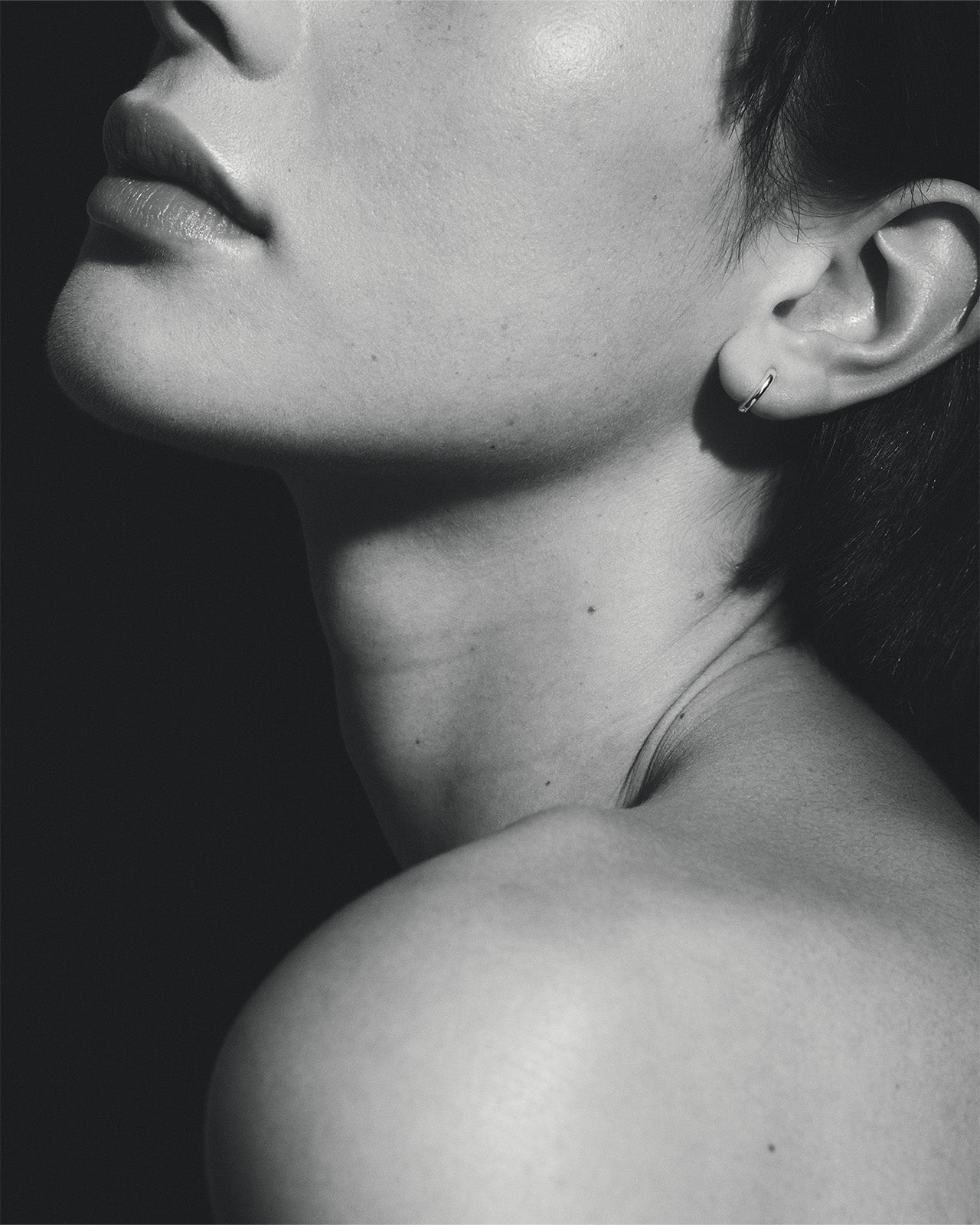 Temple of the Sun Omega Huggie Earrings Silver