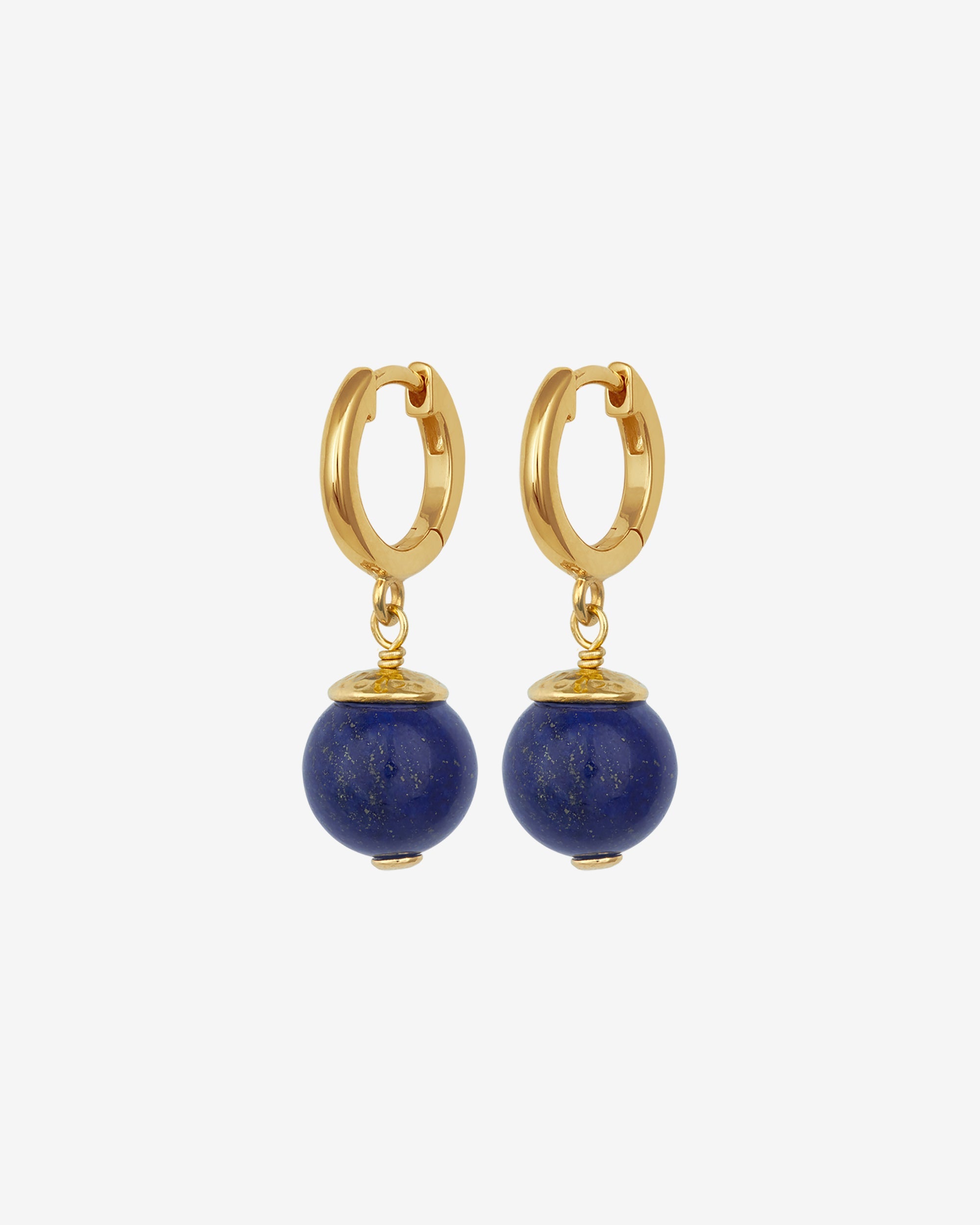 Temple of the Sun Orb Earrings Gold Vermeil