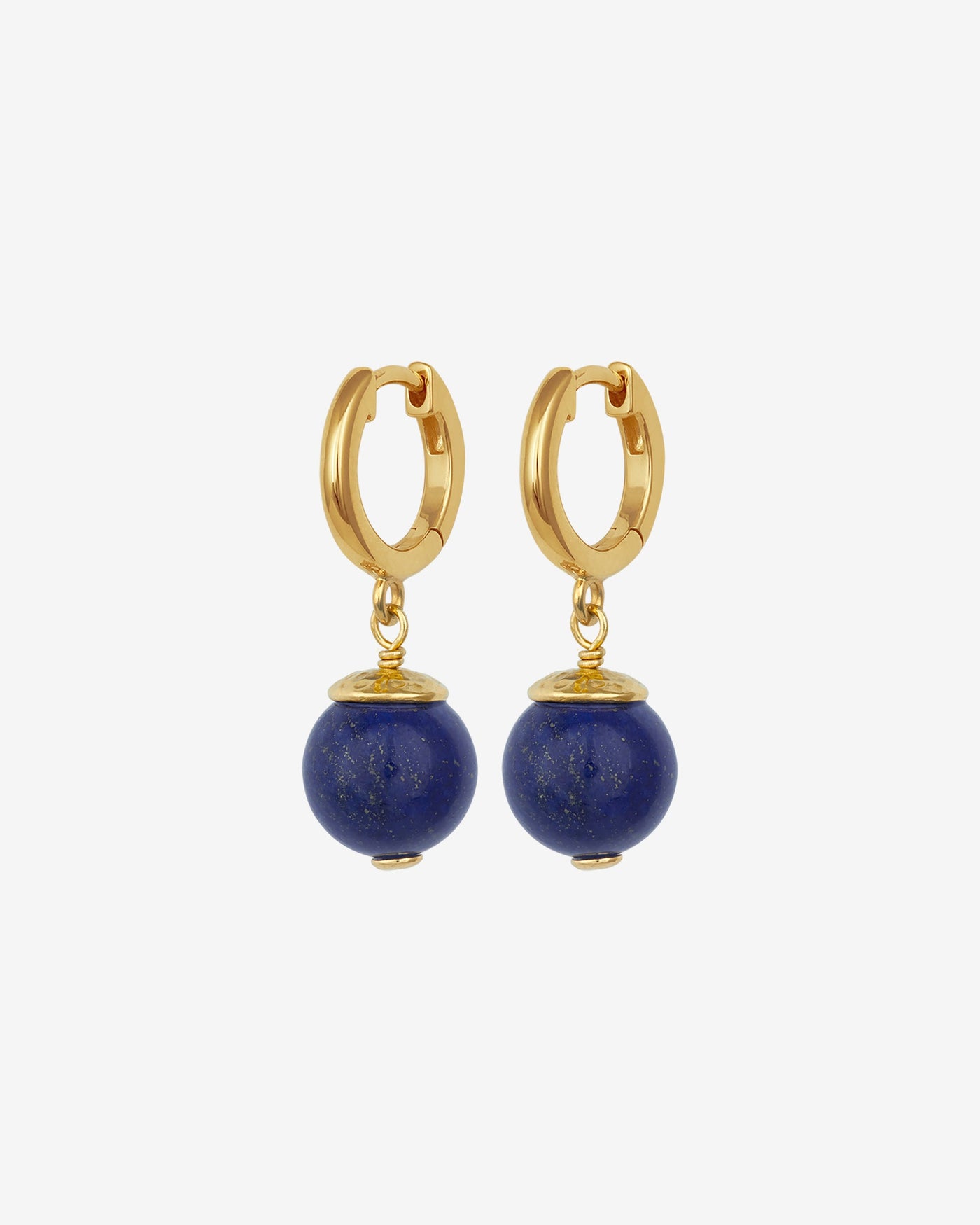 TEMPLE OF THE SUN Orb フープピアス ゴールド ラピスラズリ球体 Orb Earrings Gold Vermeil – Temple of the Sun Jewellery
