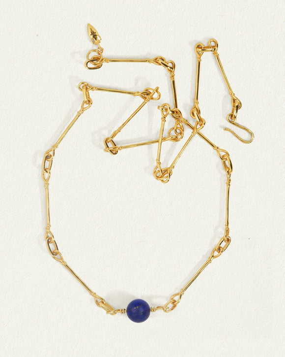Temple of the Sun Orb Necklace Gold Vermeil