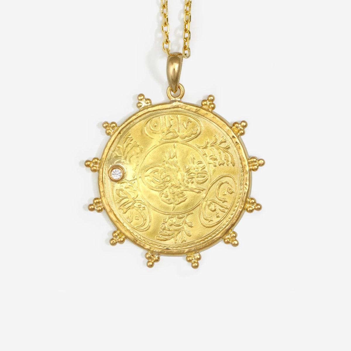 Ottoman Coin Necklace Solid Gold