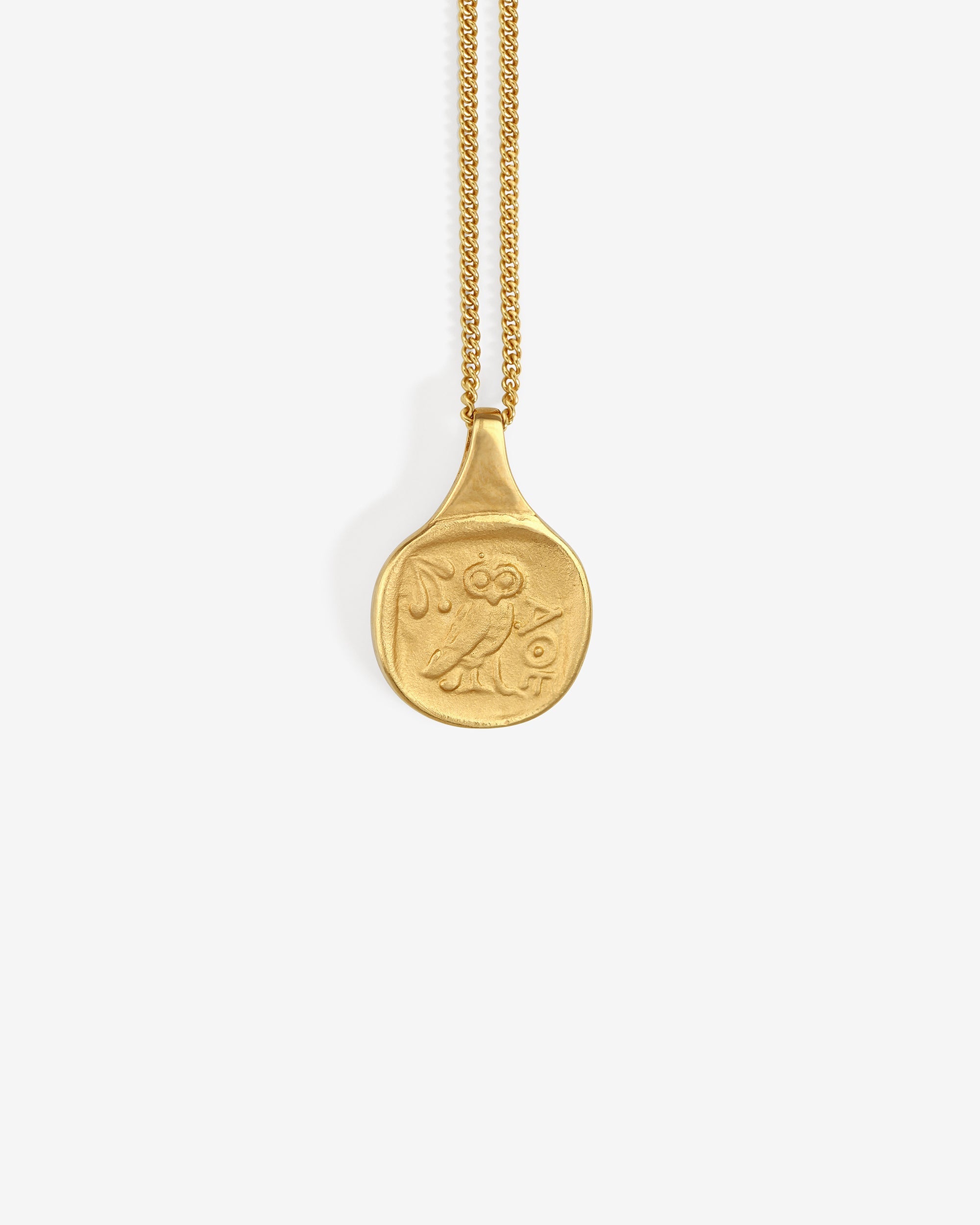Temple of the Sun Palas Coin Necklace Gold Vermeil