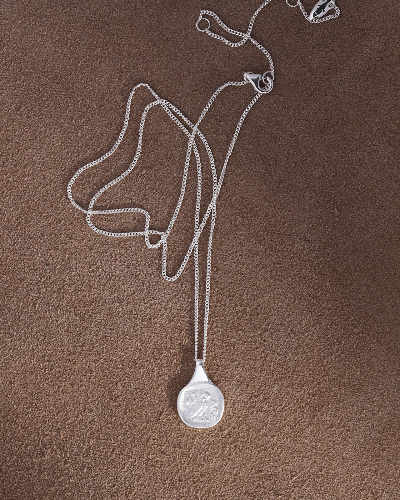 Temple of the Sun Palas Coin Necklace Silver