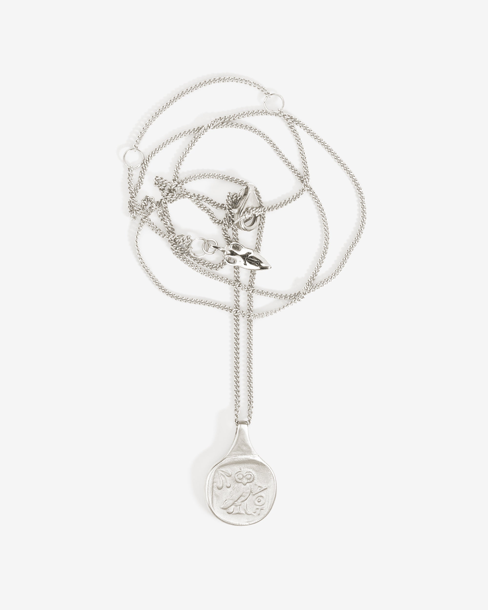 Temple of the Sun Palas Coin Necklace Silver