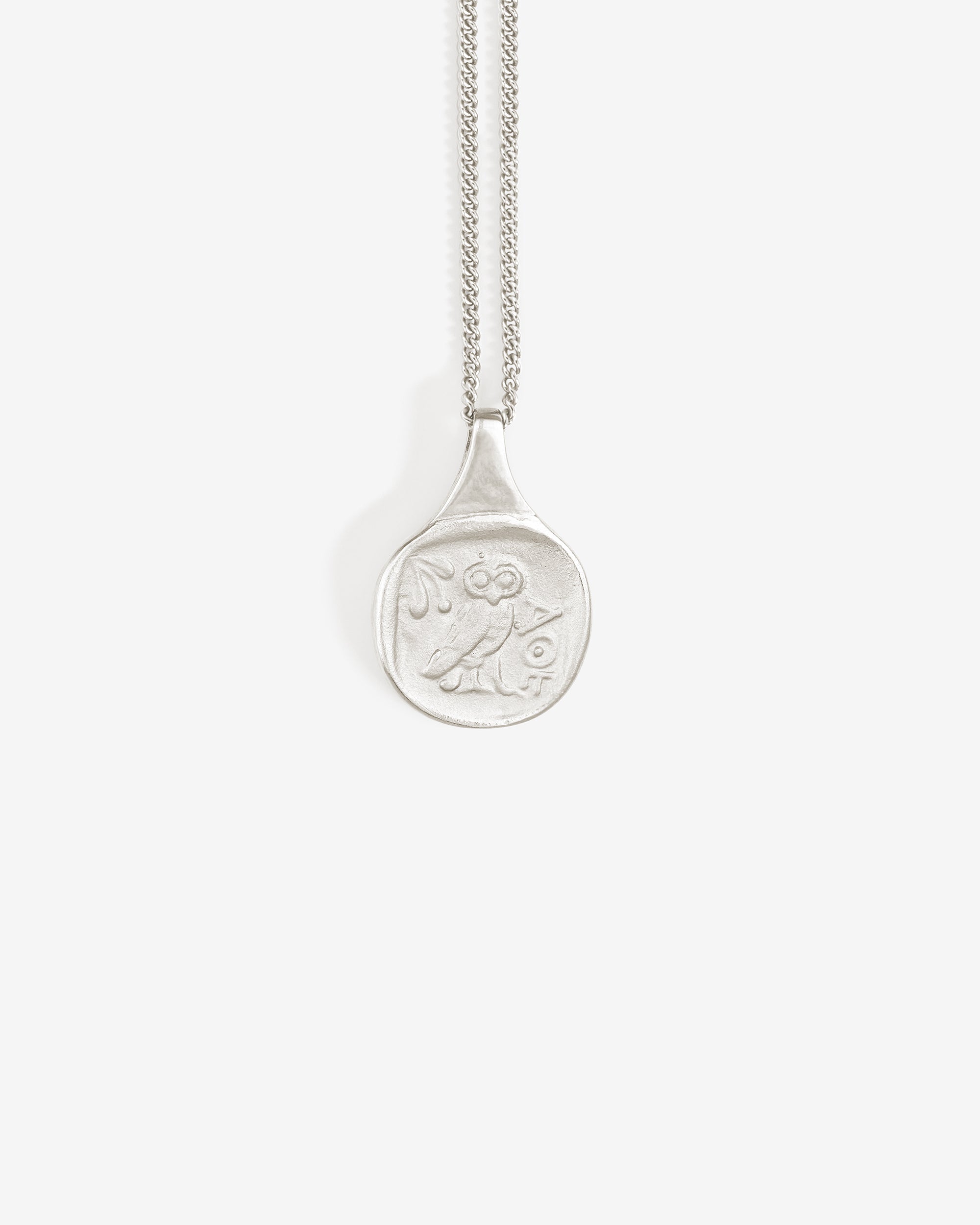 Temple of the Sun Palas Coin Necklace Silver