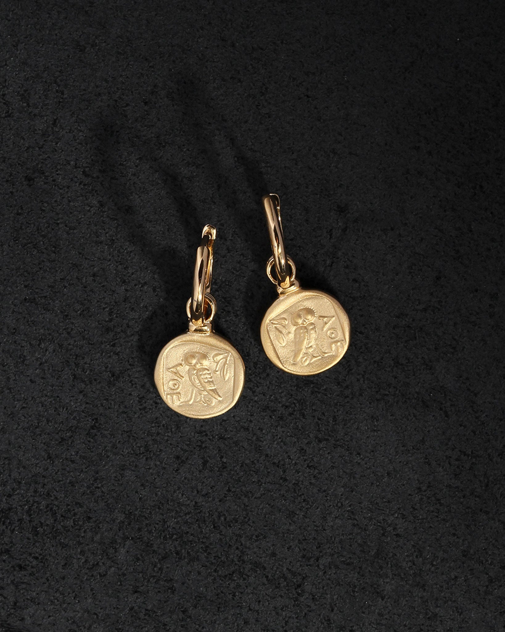 Temple of the Sun Palas Drop Earrings Gold Vermeil