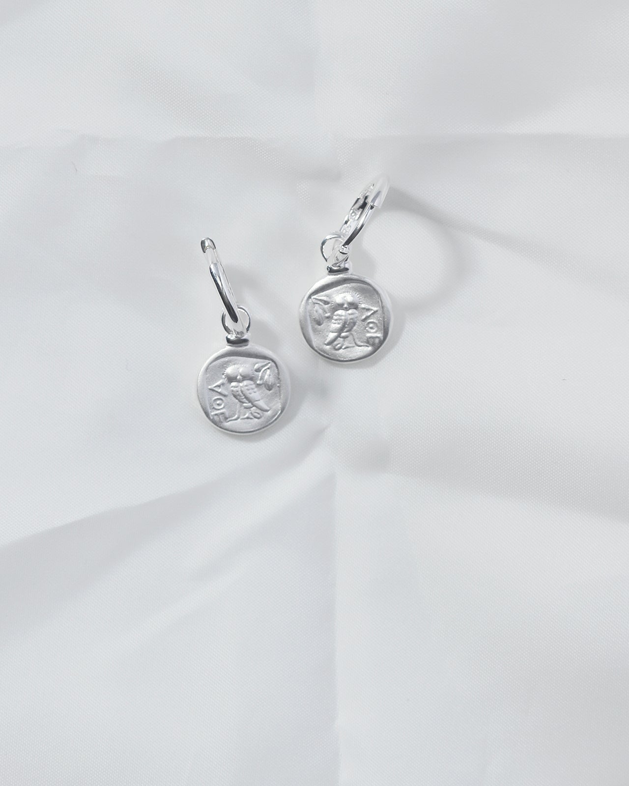 Temple of the Sun Palas Drop Earrings Silver
