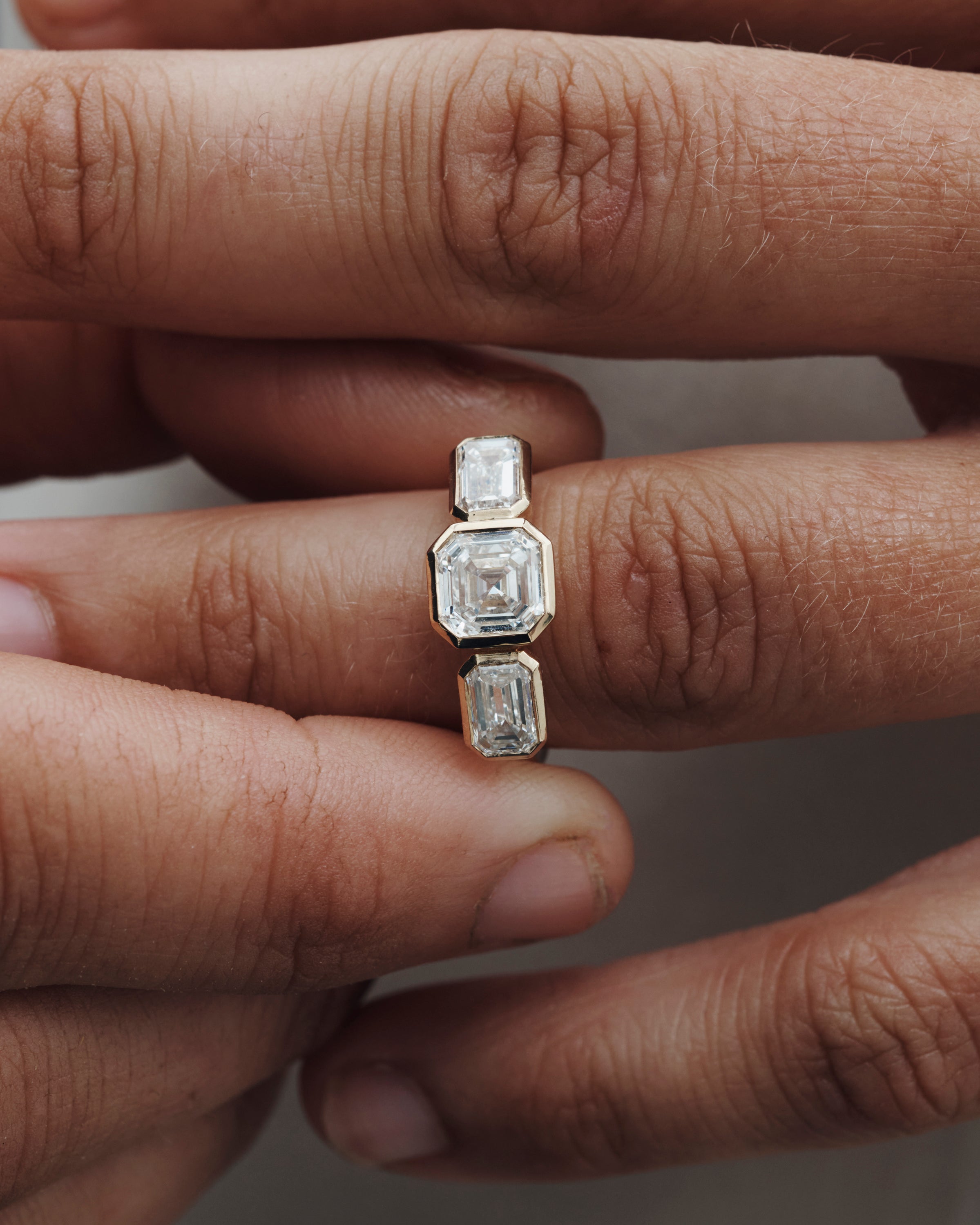 Temple of the Sun Paloma Trilogy Ring Diamond Solid Gold