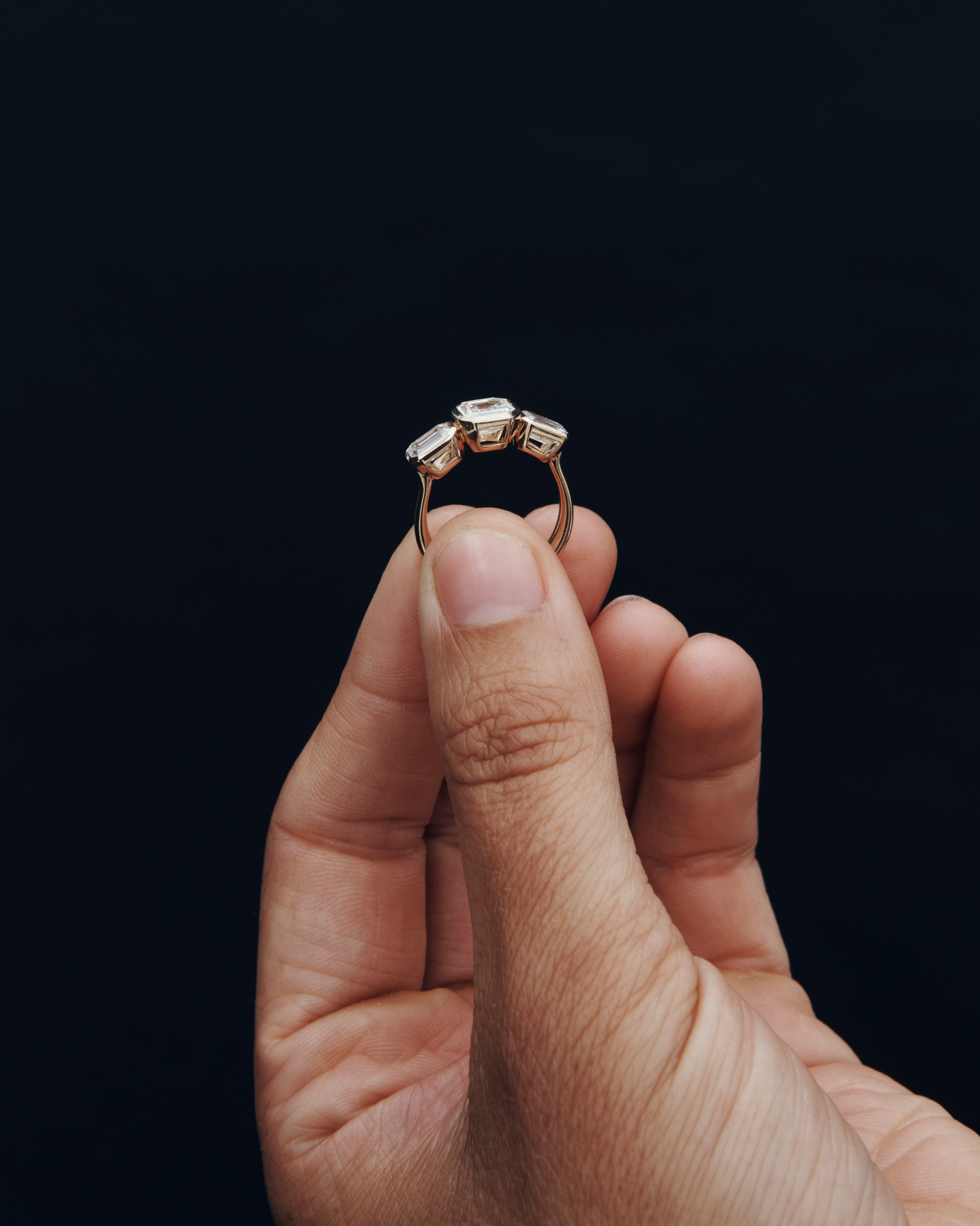 Temple of the Sun Paloma Trilogy Ring Diamond Solid Gold