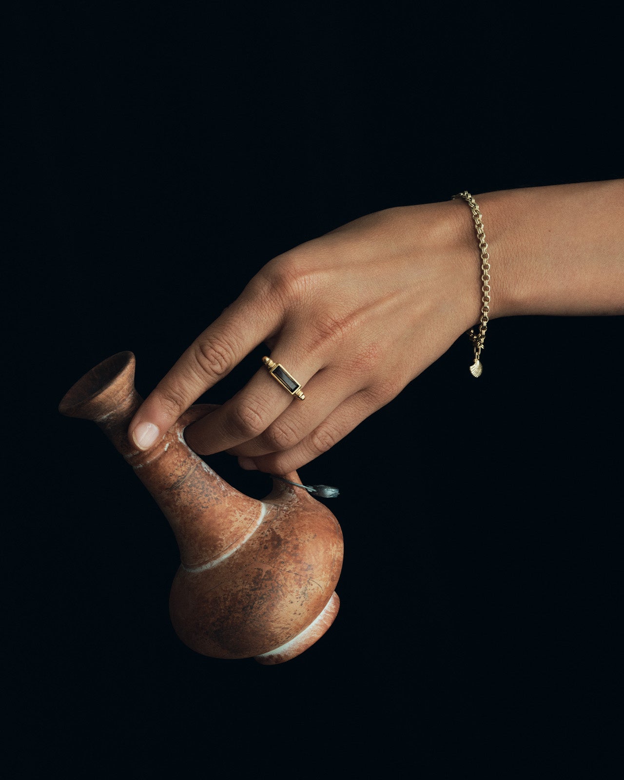 Temple of the Sun Phoebe Ring Gold Vermeil