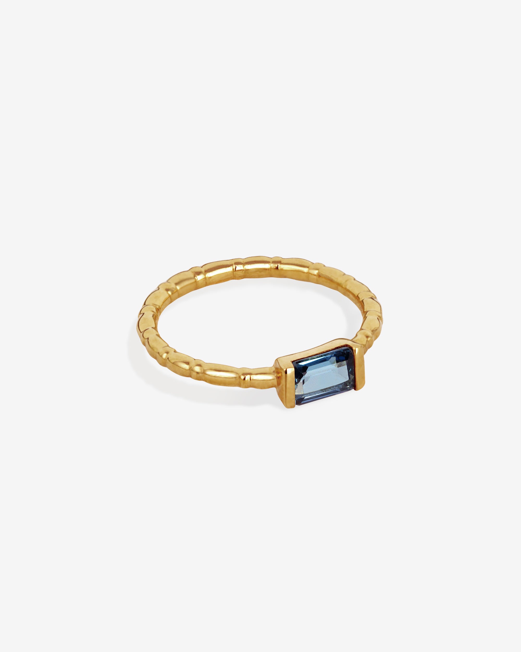 Temple of the Sun Pia Polished Ring Topaz Gold Vermeil