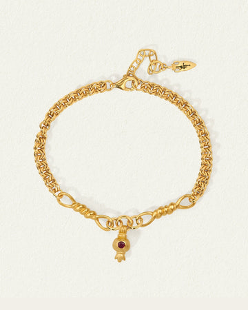 Temple of the Sun Pomegranate Bracelet Gold Vermeil