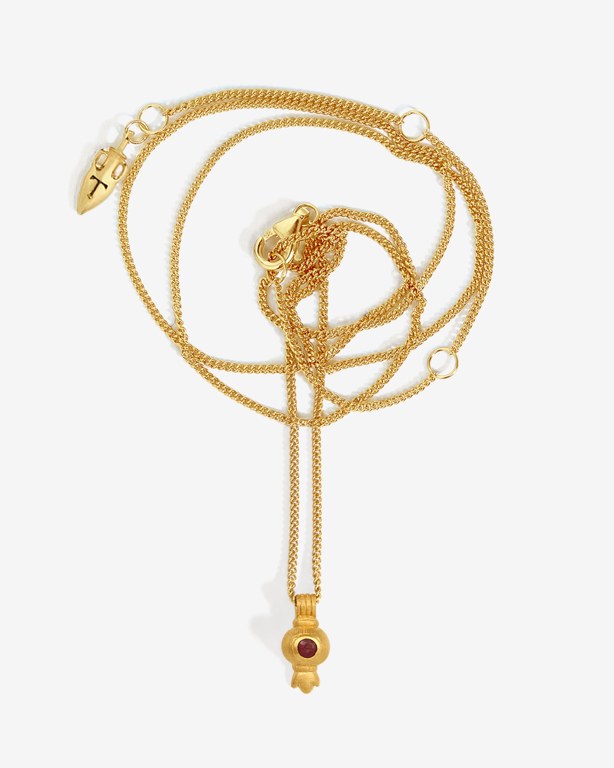 Temple of the Sun Pomegranate Necklace Gold Vermeil