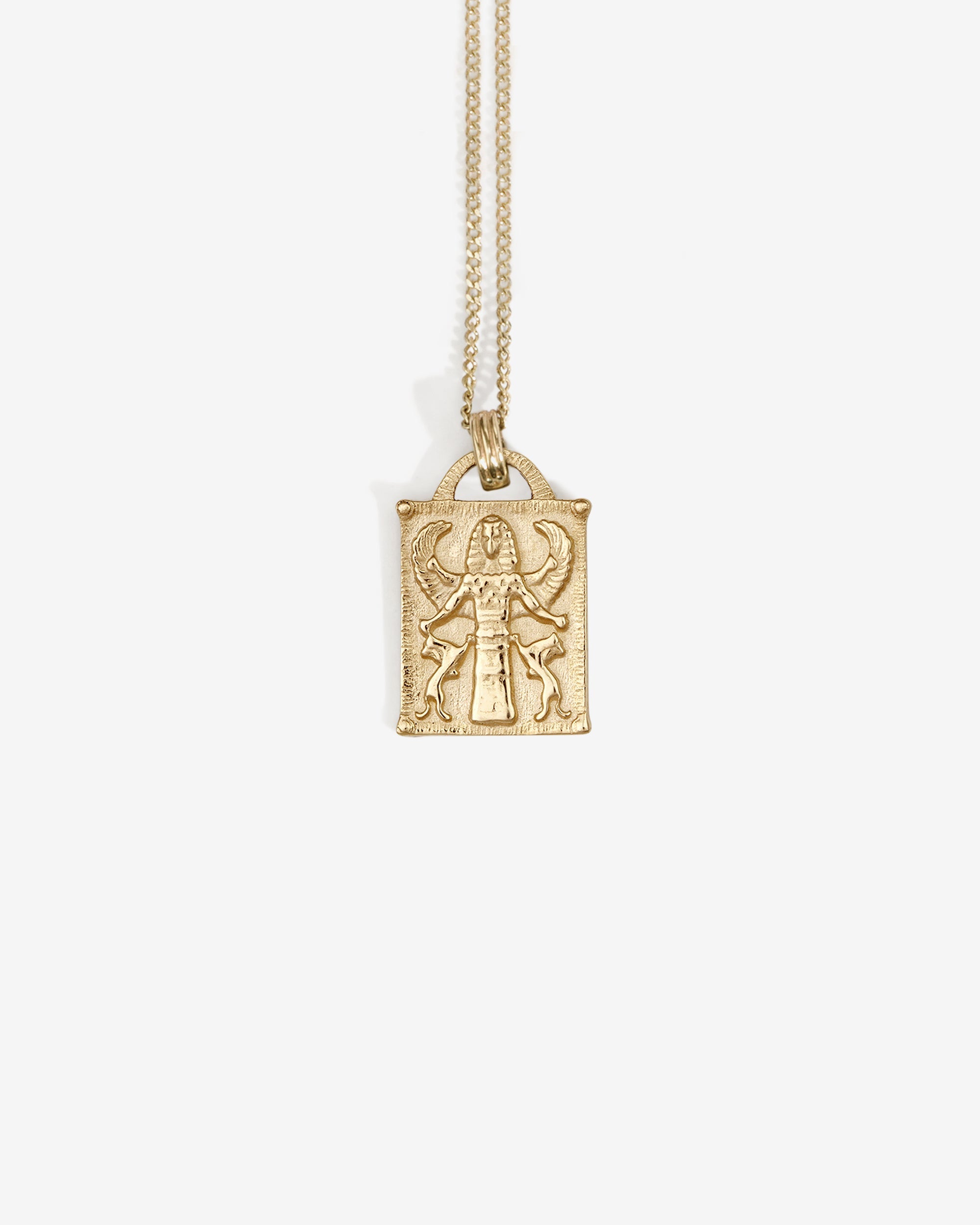 Temple of the Sun Queen of Heaven Necklace Solid Gold