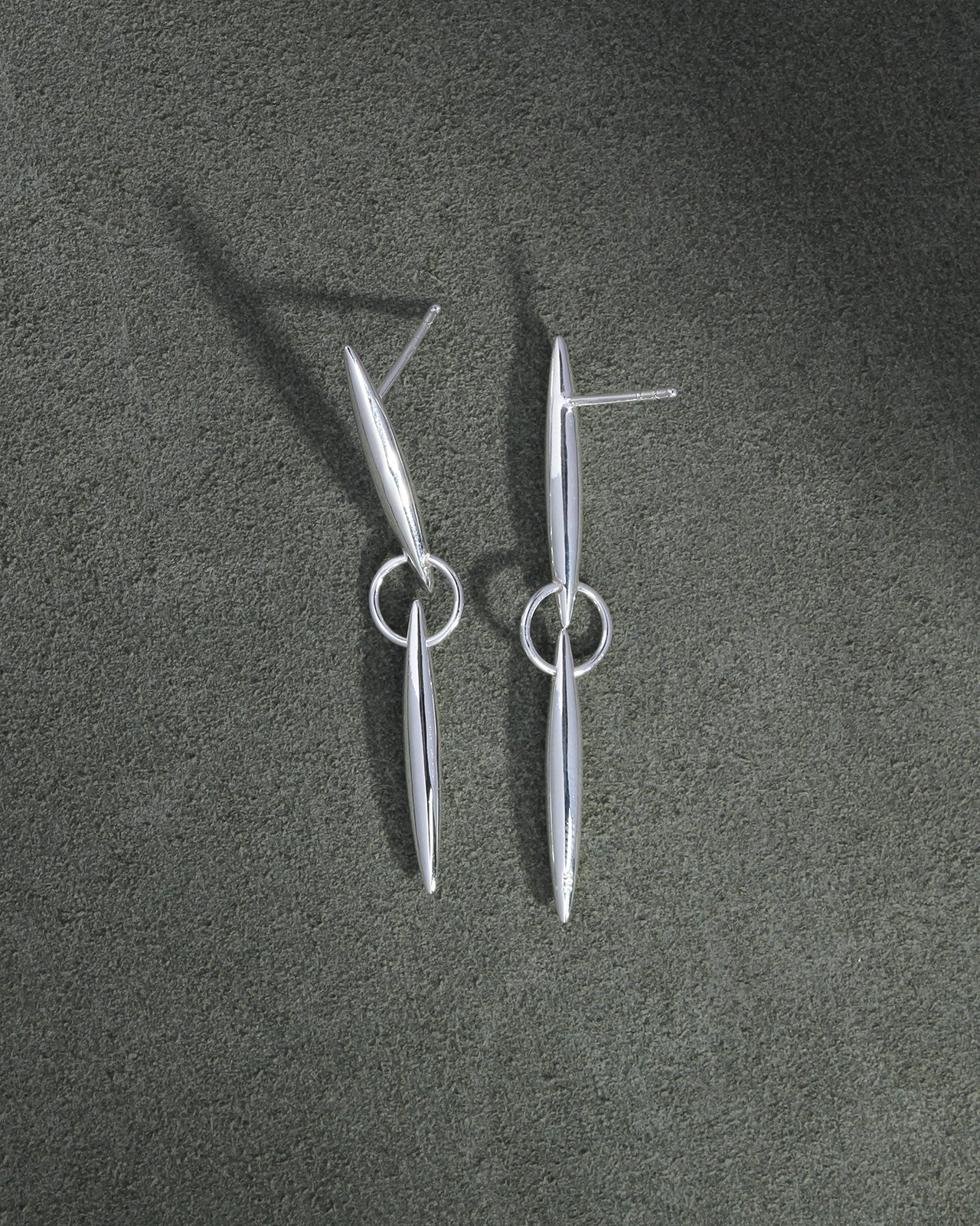 Temple of the Sun Quilla Earrings Silver