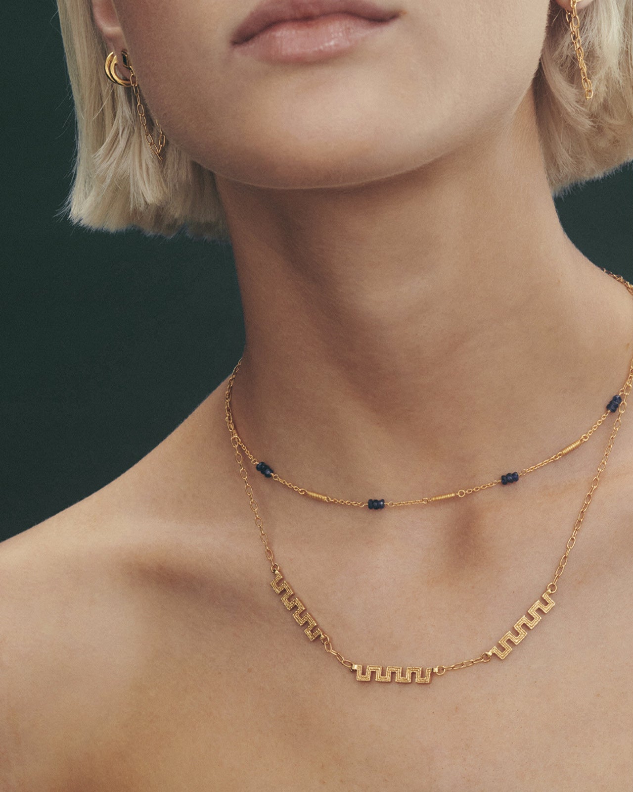 Gold vermeil online choker necklace