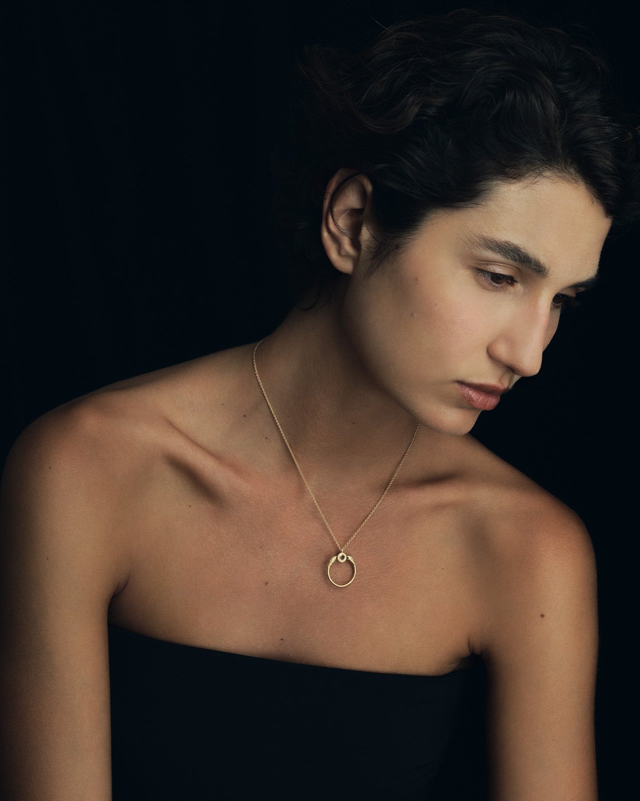 Temple of the Sun Ra Necklace Gold Vermeil