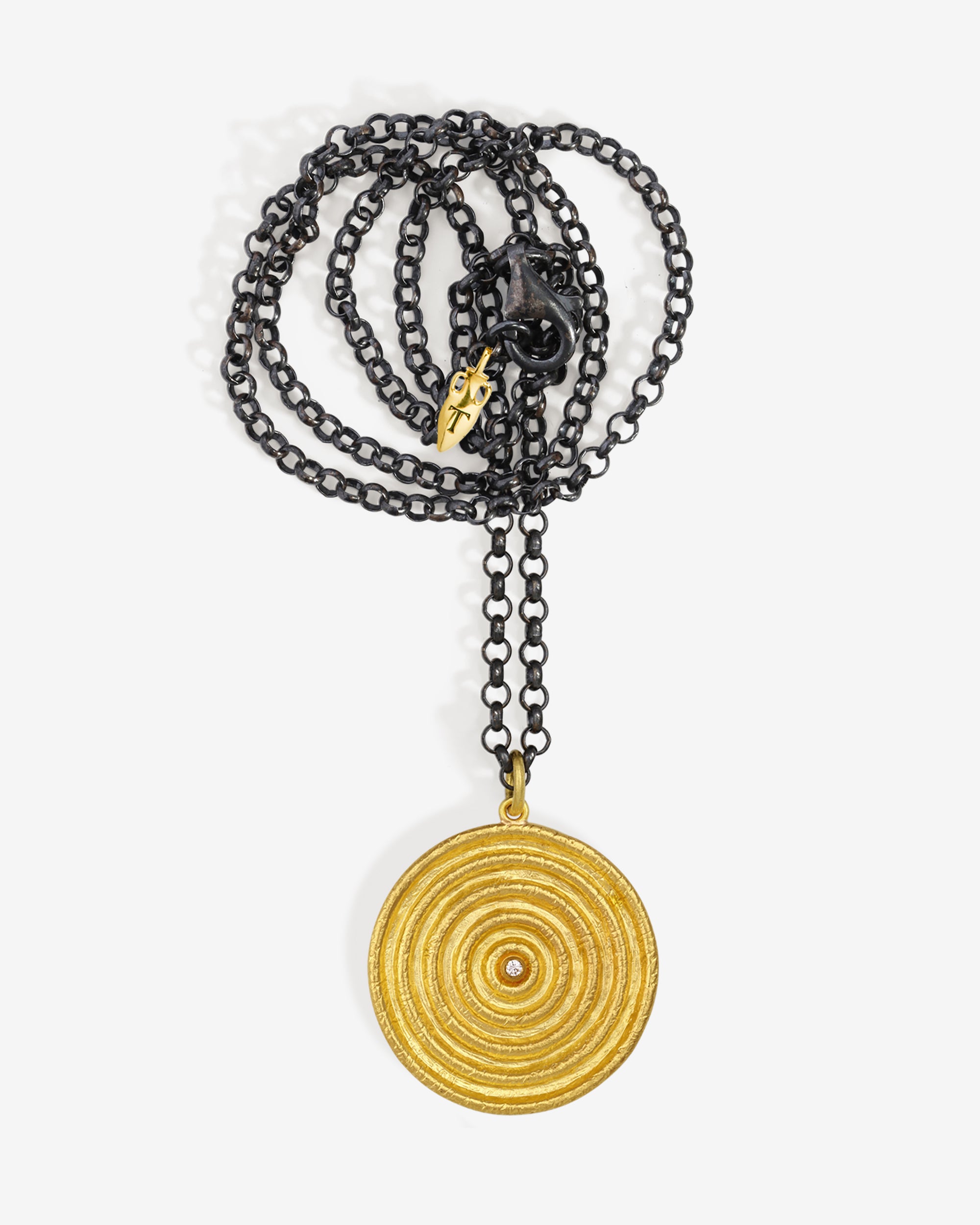 Temple of the Sun Reign Large Necklace Diamond Solid Gold