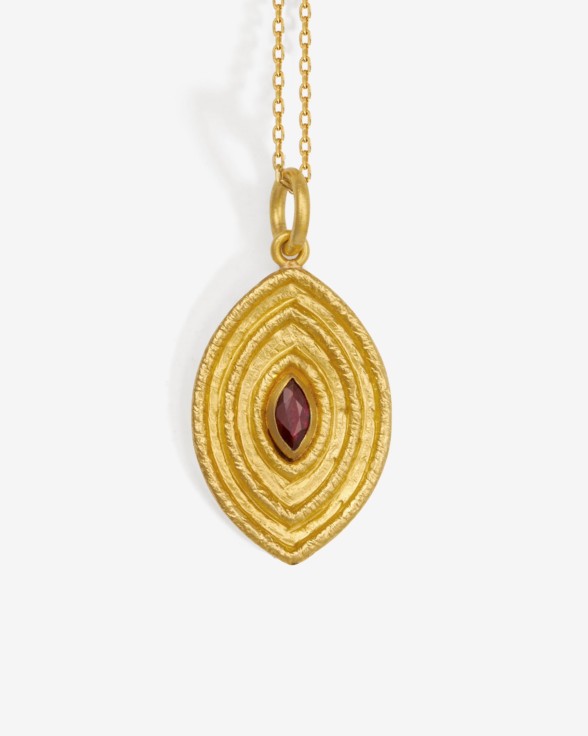 Temple of the Sun Reign Medium Necklace Ruby Solid Gold