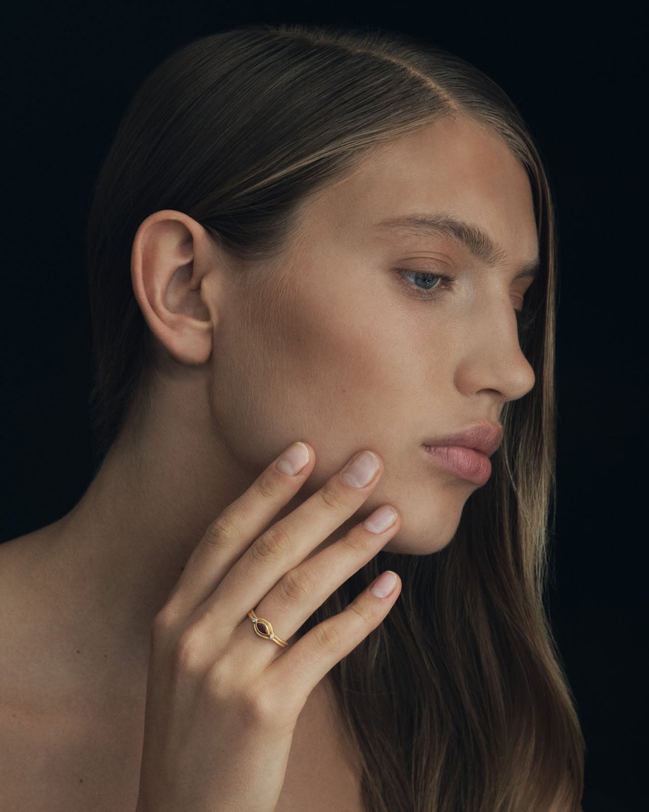 Temple of the Sun Reign Ring Ruby Solid Gold