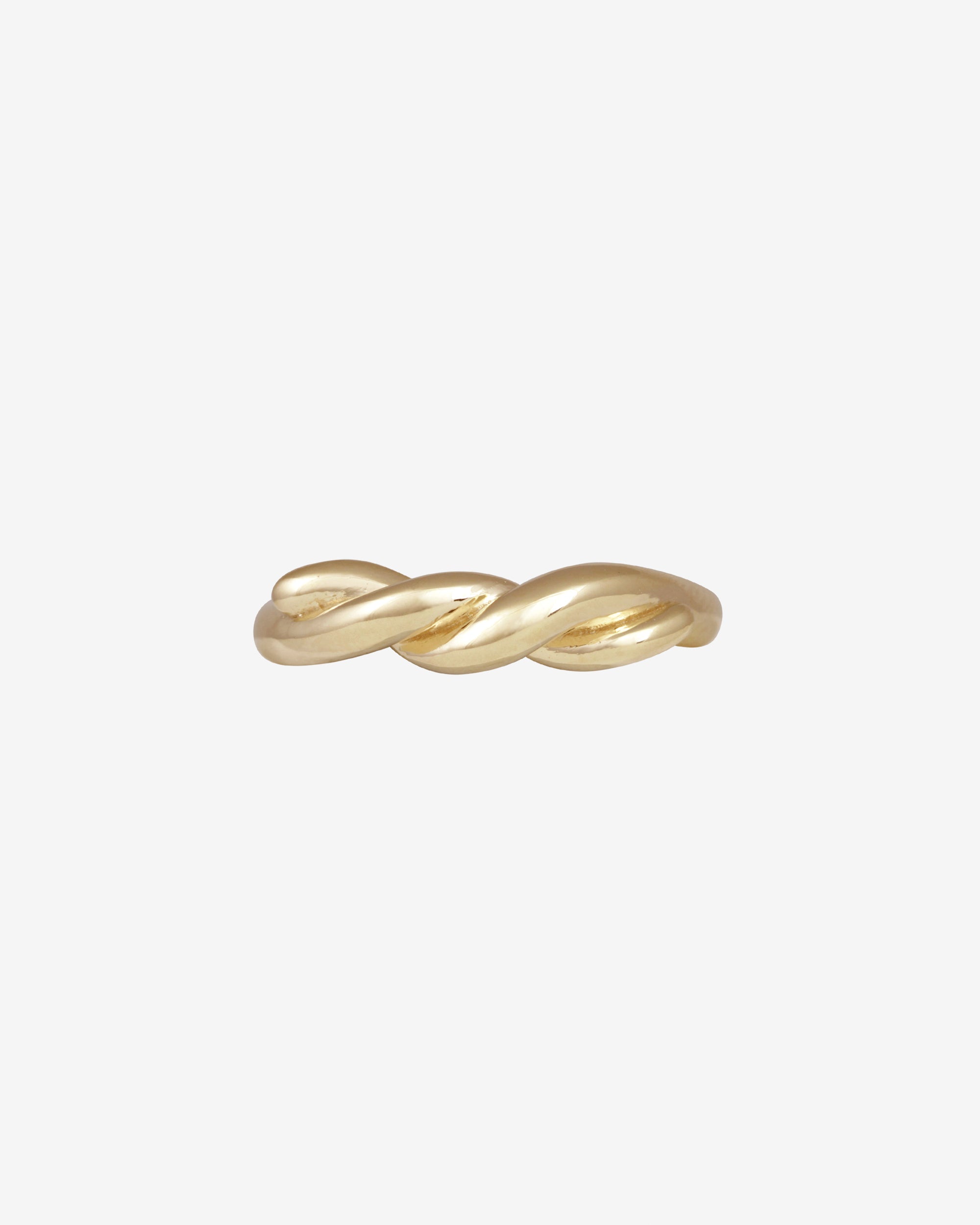 Temple of the Sun Relic II Twisted Ring Solid Gold