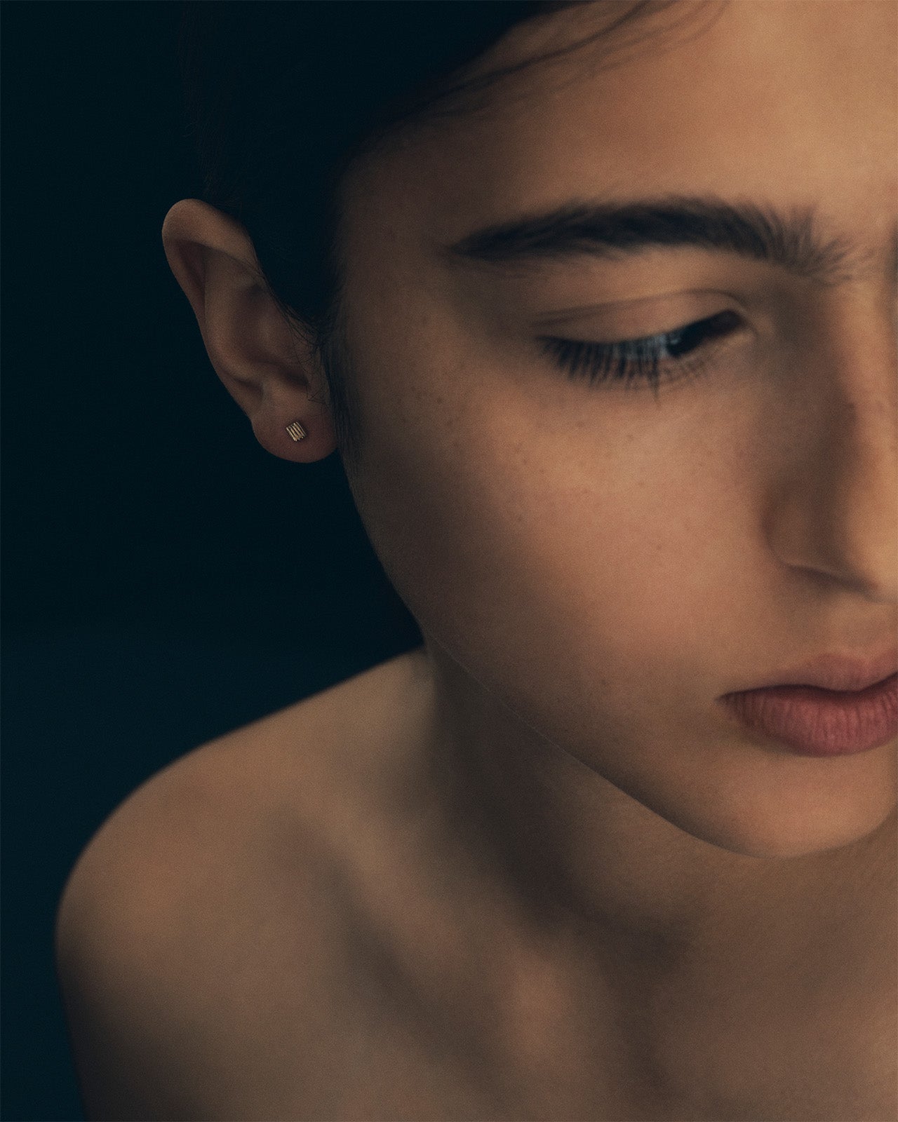 Temple of the Sun Relic IX Stud Earrings Solid Gold